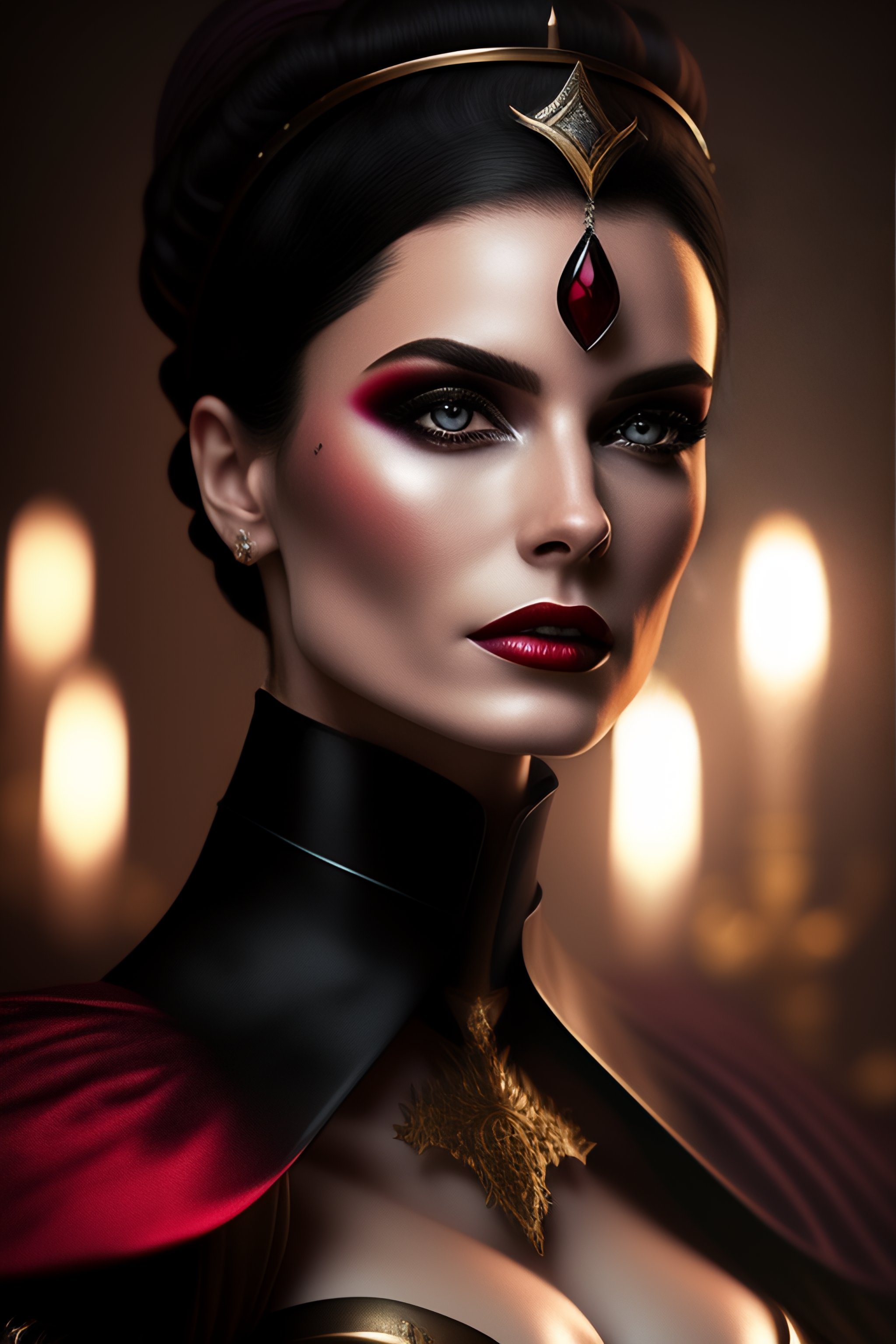 Lexica - Dark Armored ,Elizabeth Bathory, vampire, 4k, realistic