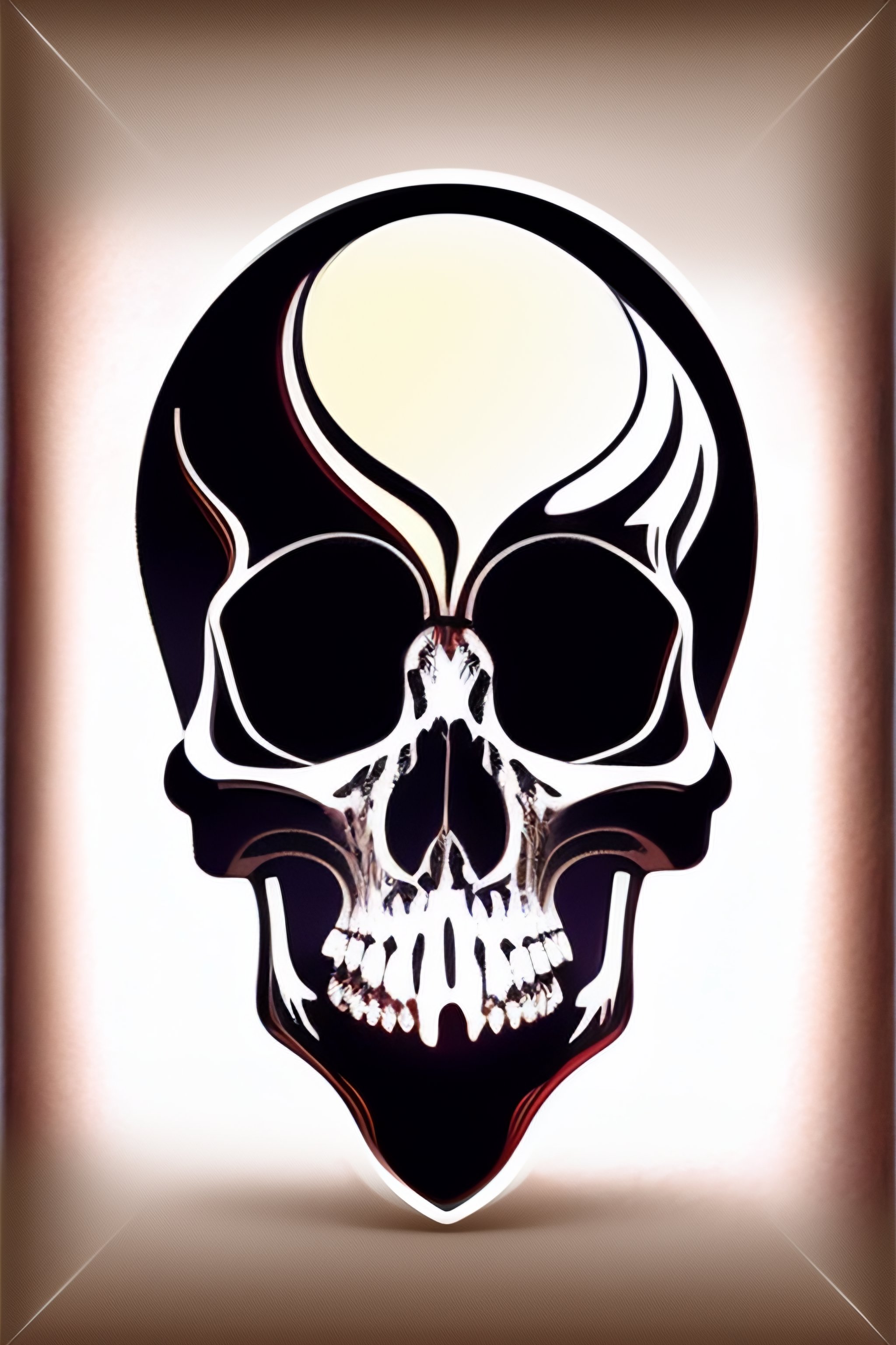 Lexica - Illustration of alien skull isolated on white background ...