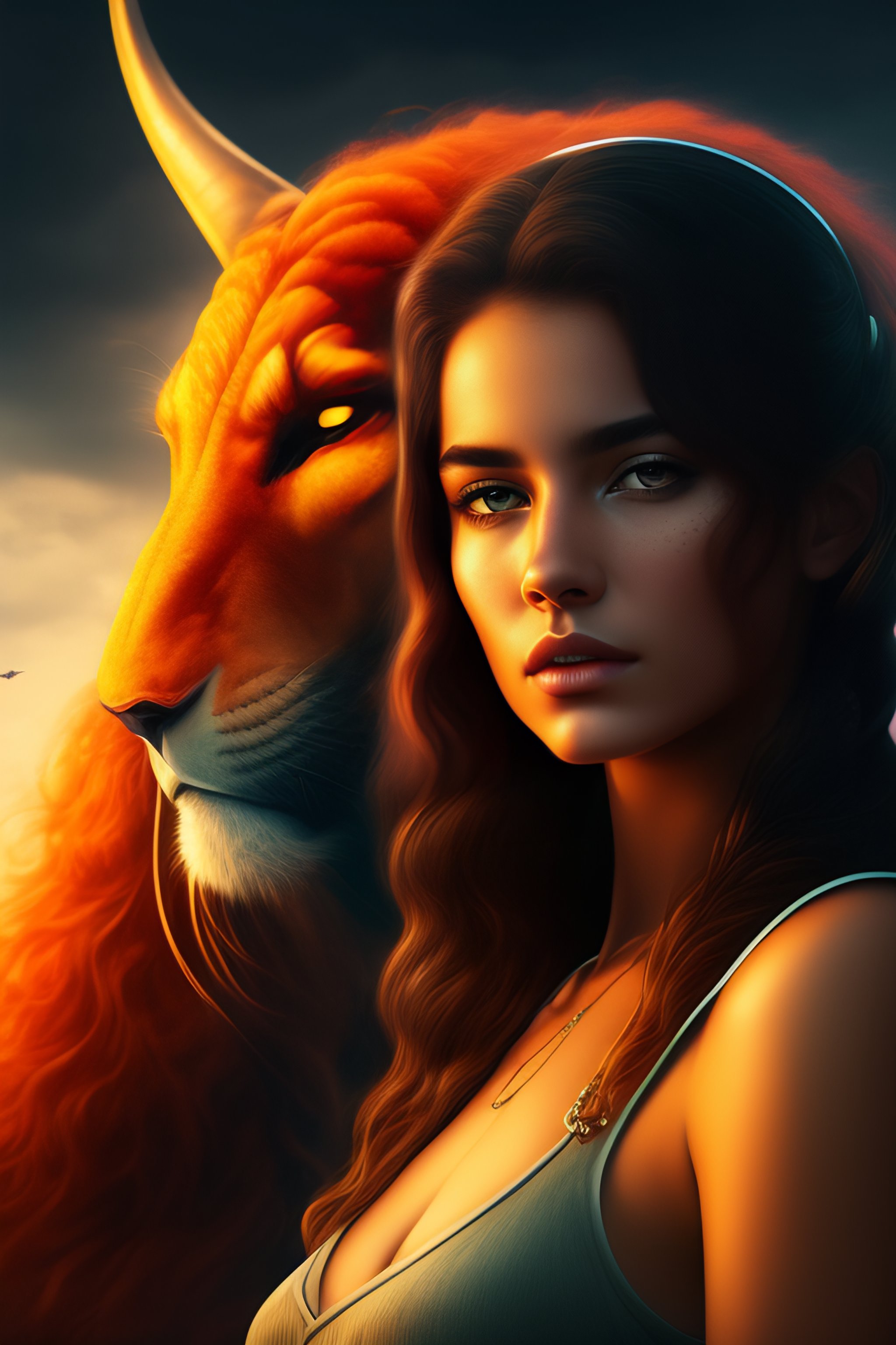 Lexica - Girl and demon
