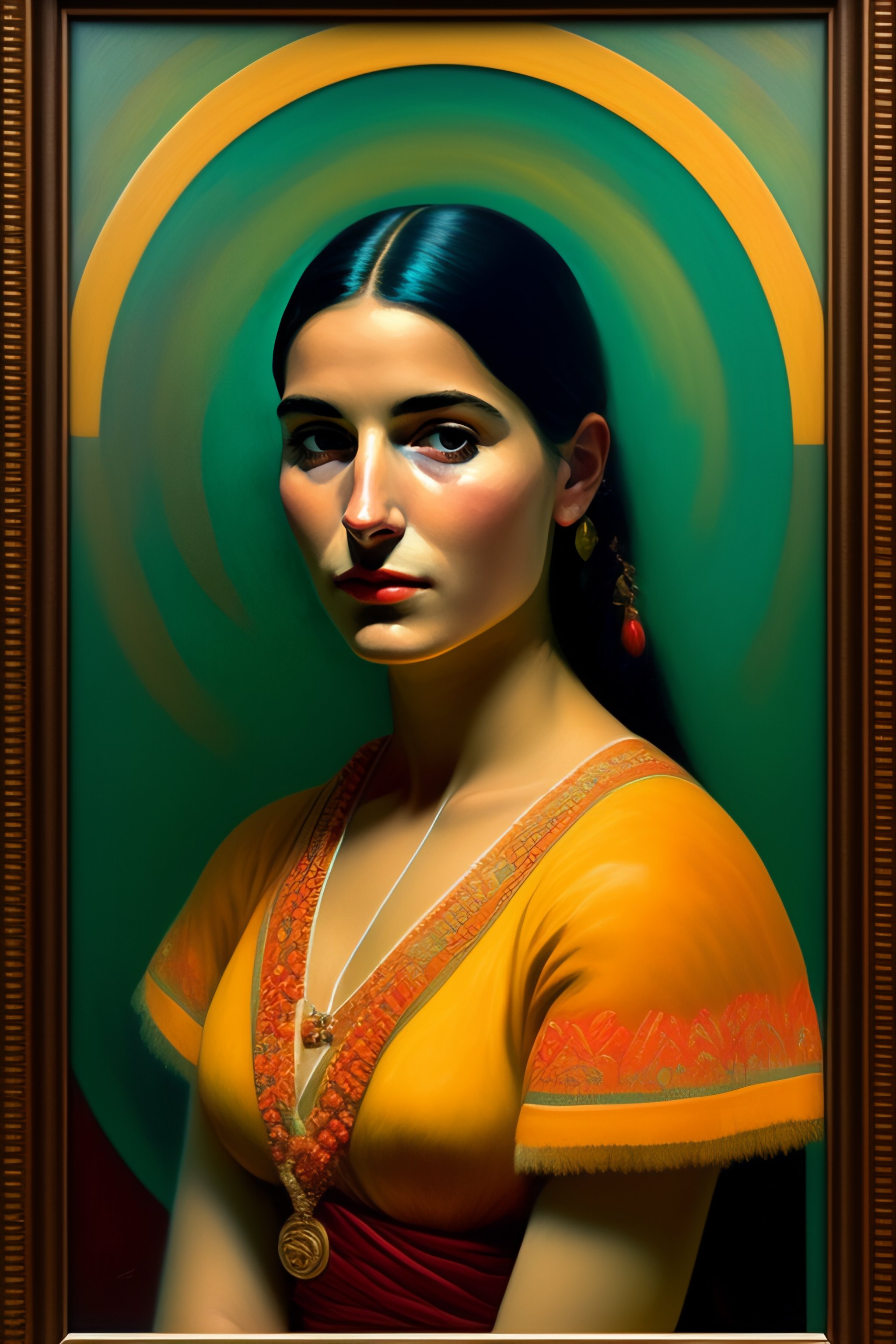 Lexica - Portrait of a young woman in the style of gauguin