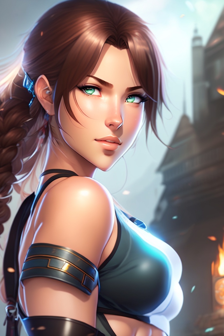 Lexica Anime Style Lara Croft Anime Mangá 