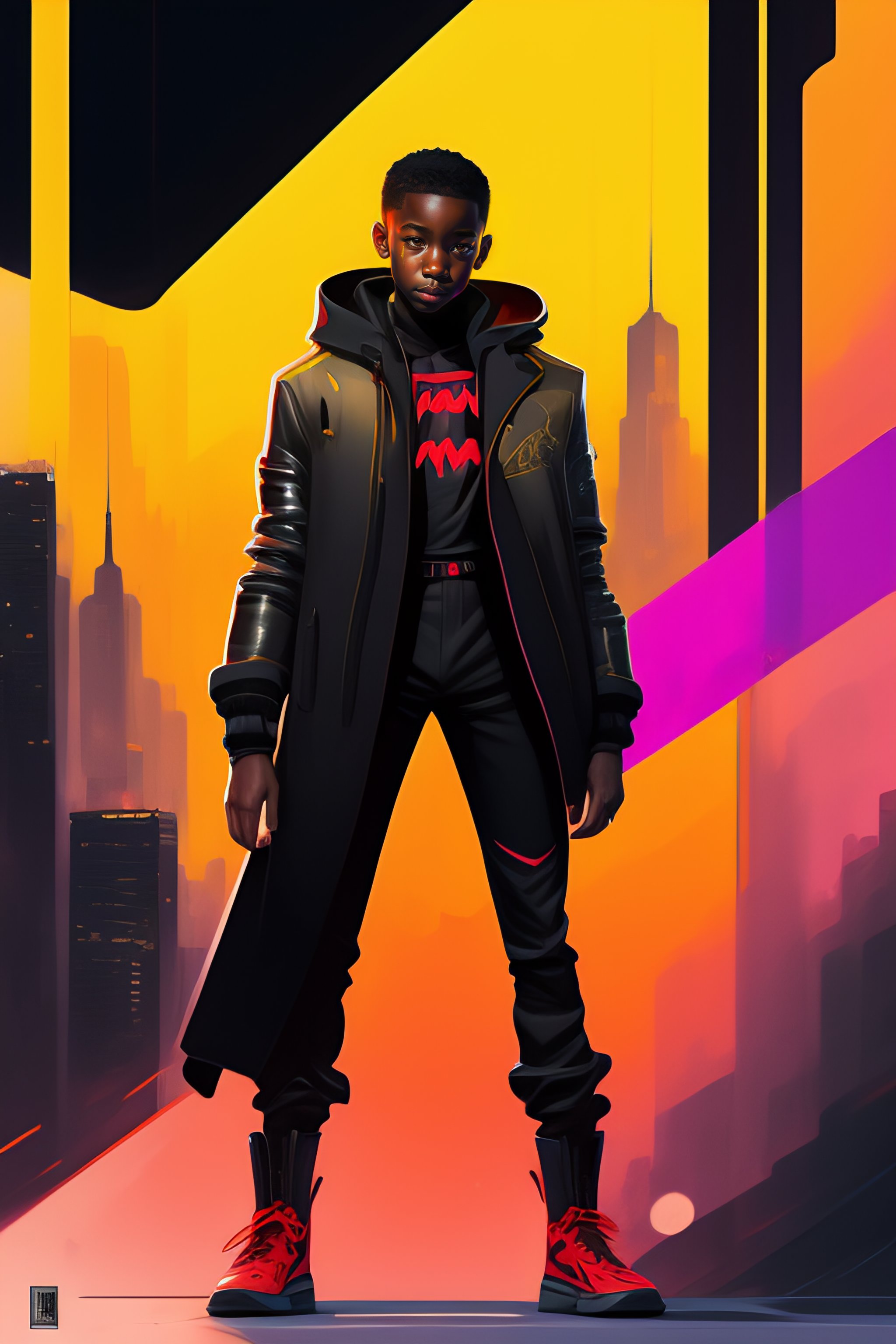 Lexica - Full body highly detailed portrait of miles morales from ...