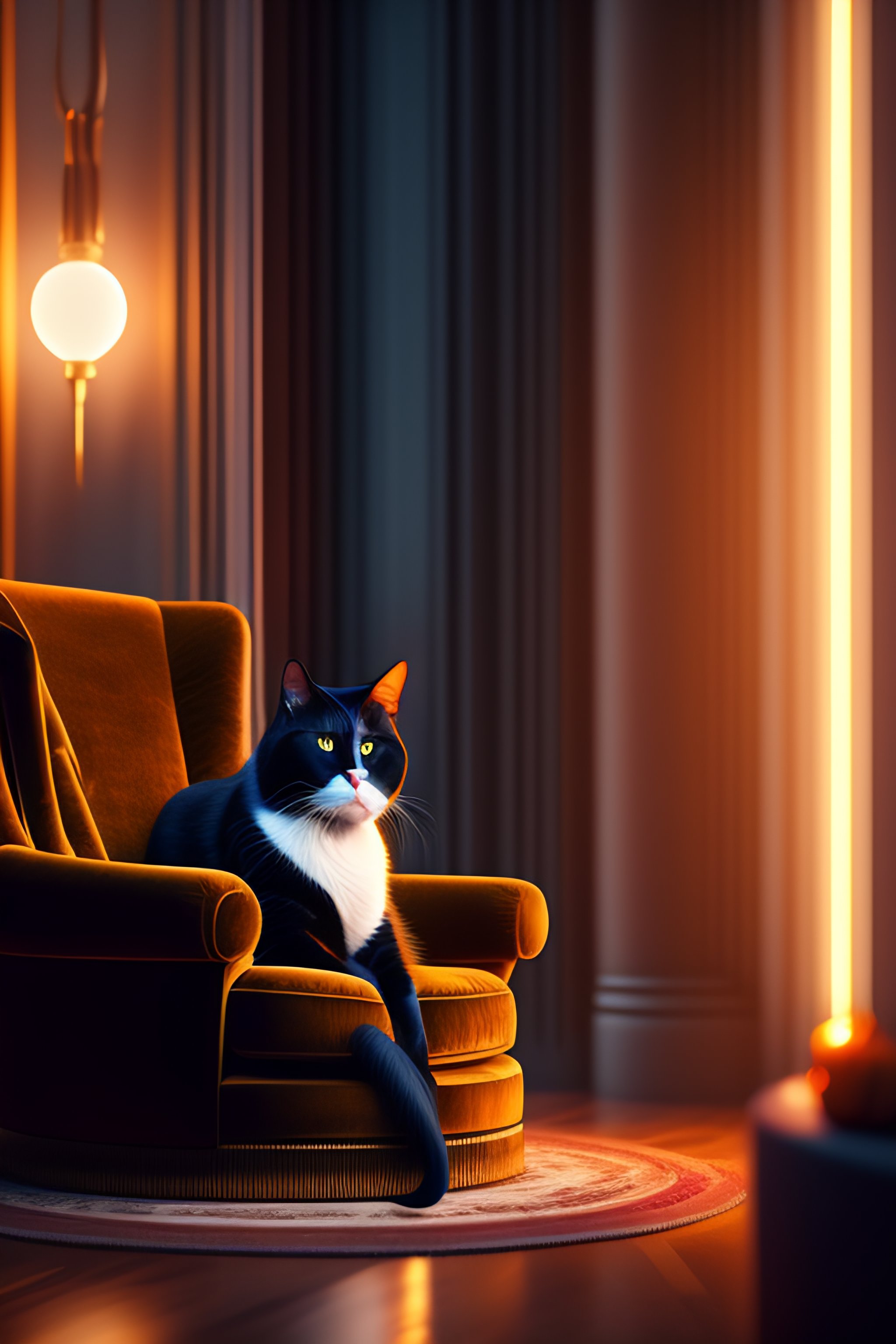 Lexica - Ultra detailed, cat as a dj, people at a rave, atmospheric,  dynamic lighting