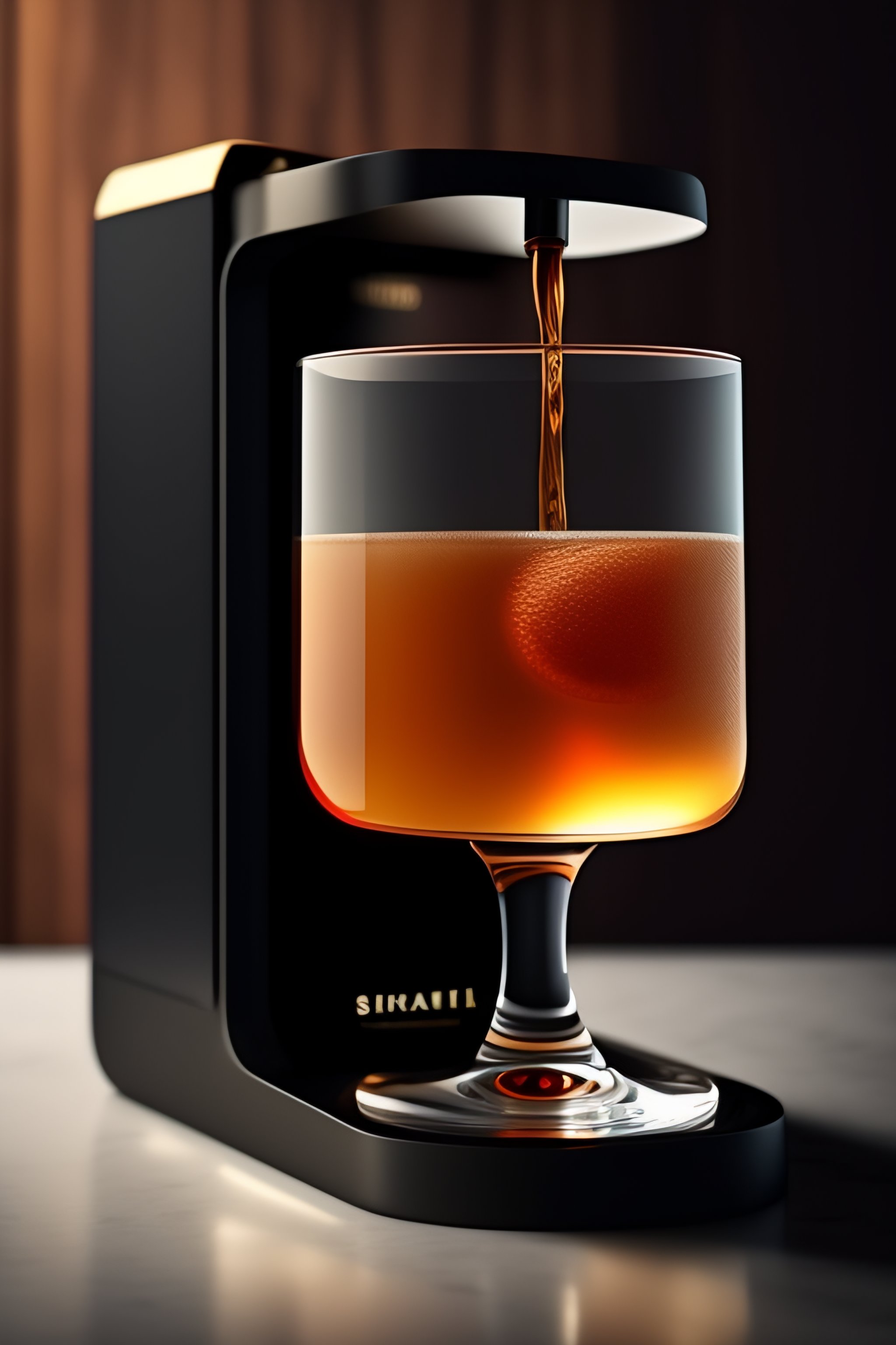 Lexica A smart bartender design with a 7” inch touch display that