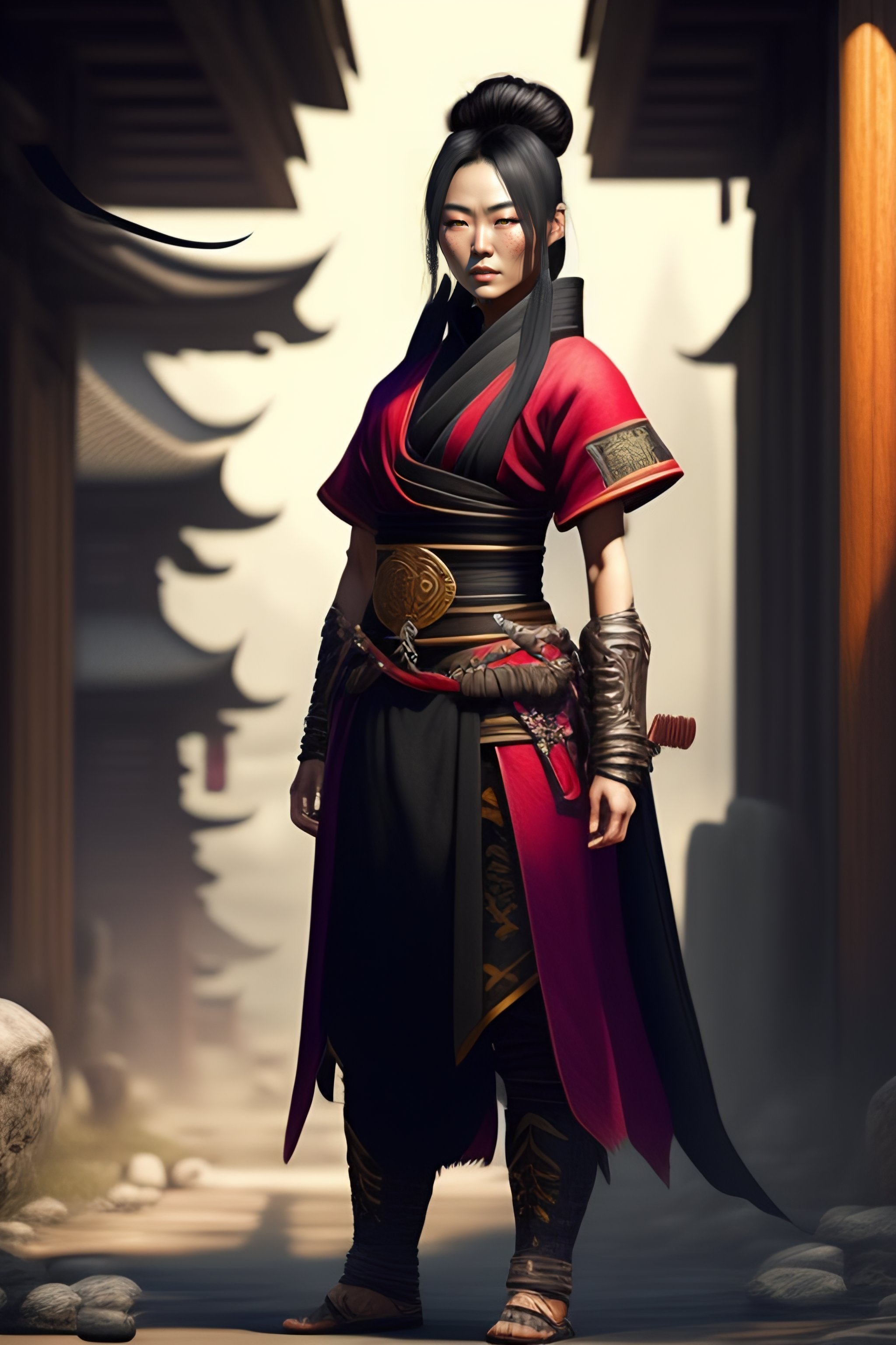 Lexica - Concept art of a japanese ninja woman post - apocalypse ...