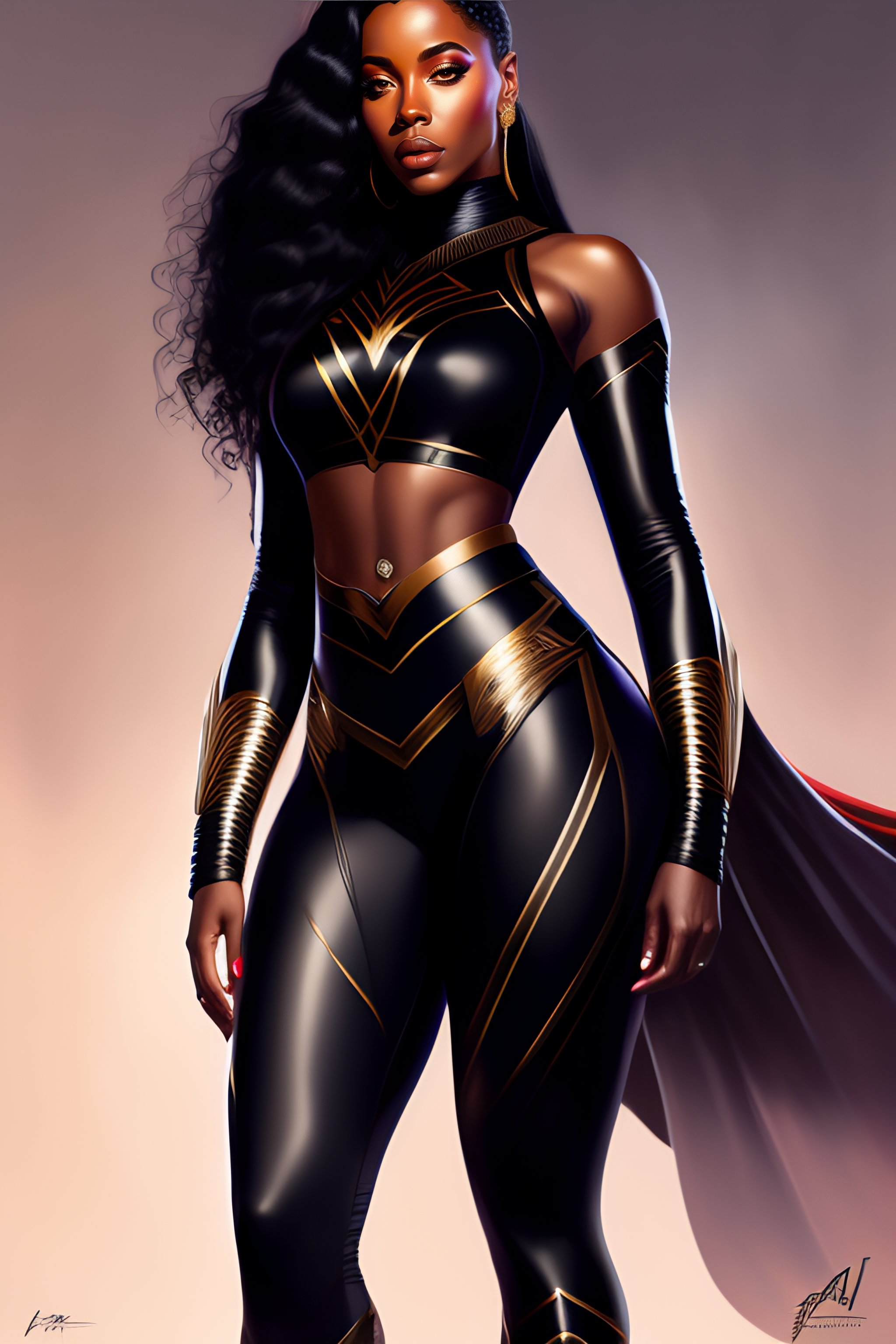 Lexica Full Body Portrait Of Marvel Cinematic Universe Aaliyah Haughton Black Panther 8872