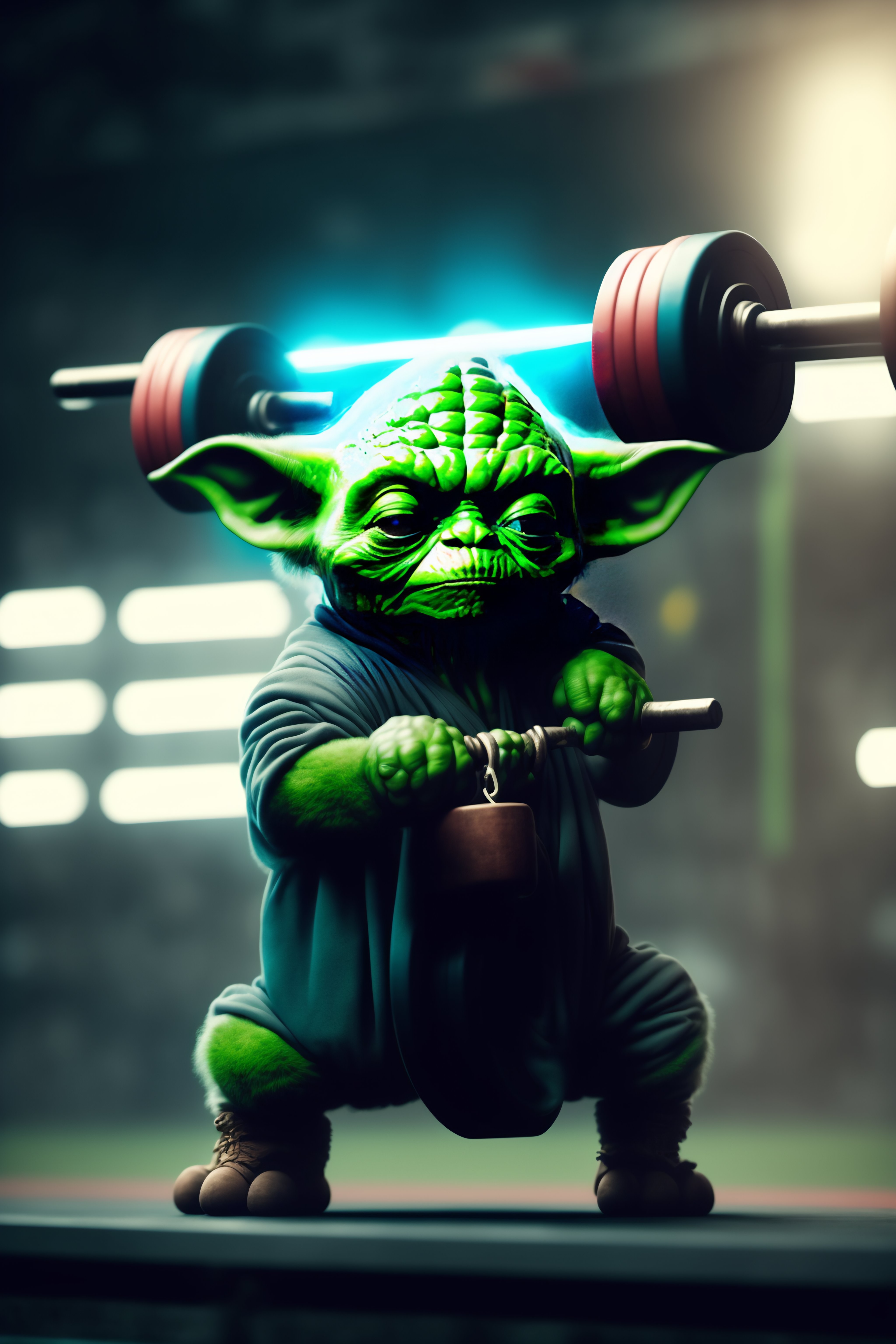 Lexica - Weight-lifting yoda using the force