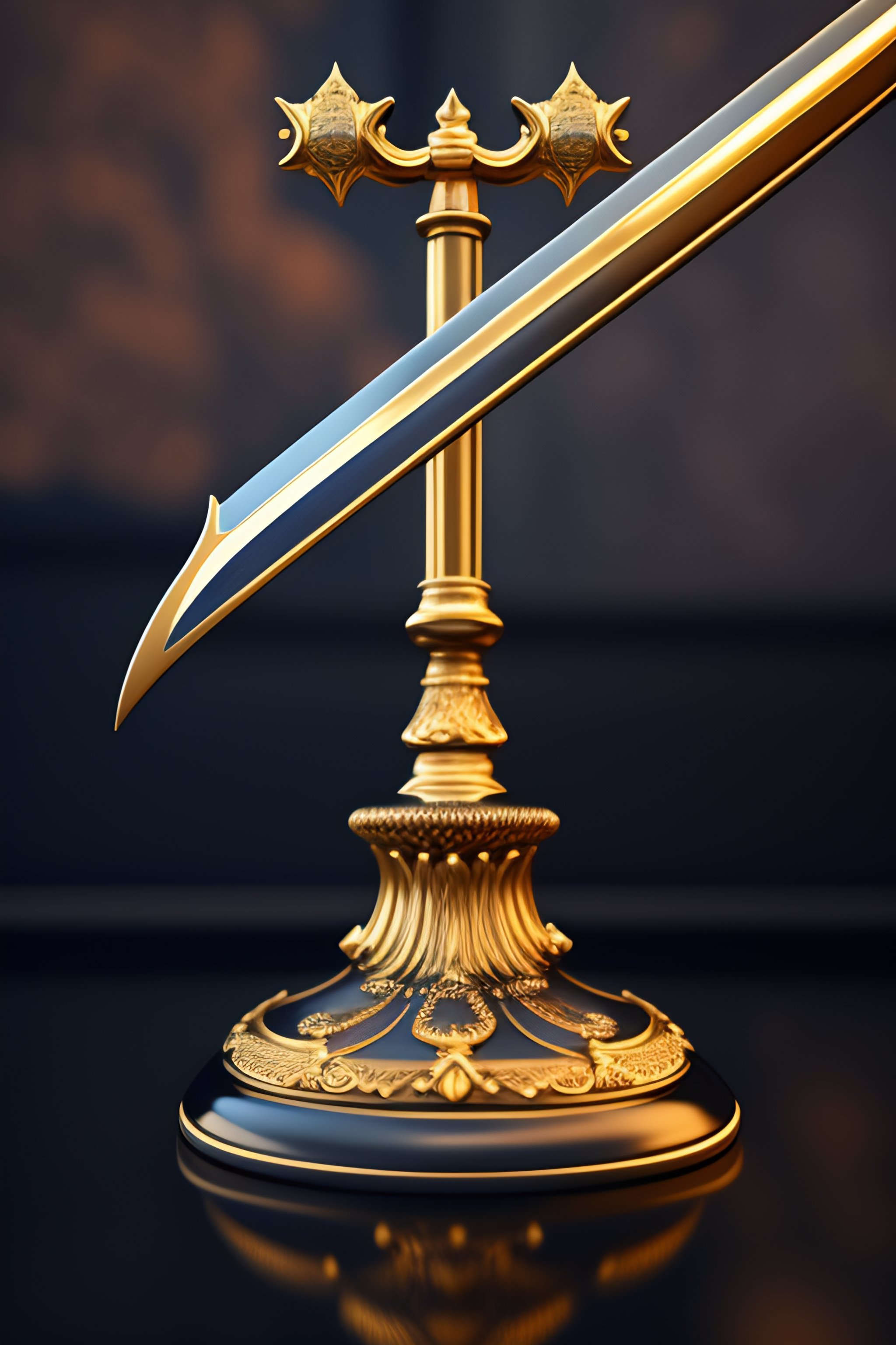 Lexica - Victorian sword of justice, octan rendering, 8k