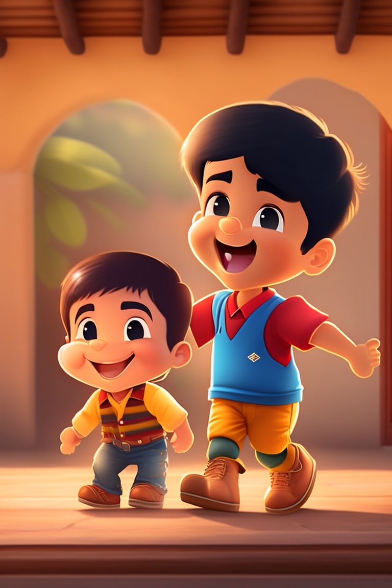 Lexica - Scene 1: Raju and Sohan's Joyful Friendship Description: Raju ...