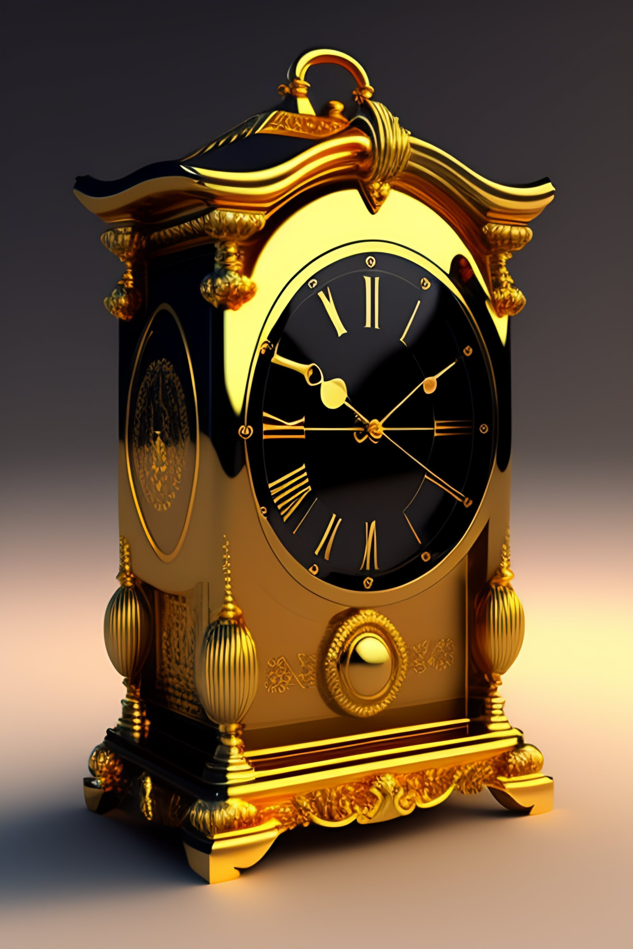 buy-ancient-clock-makers-square-brown-wood-wall-clock-at-best-price