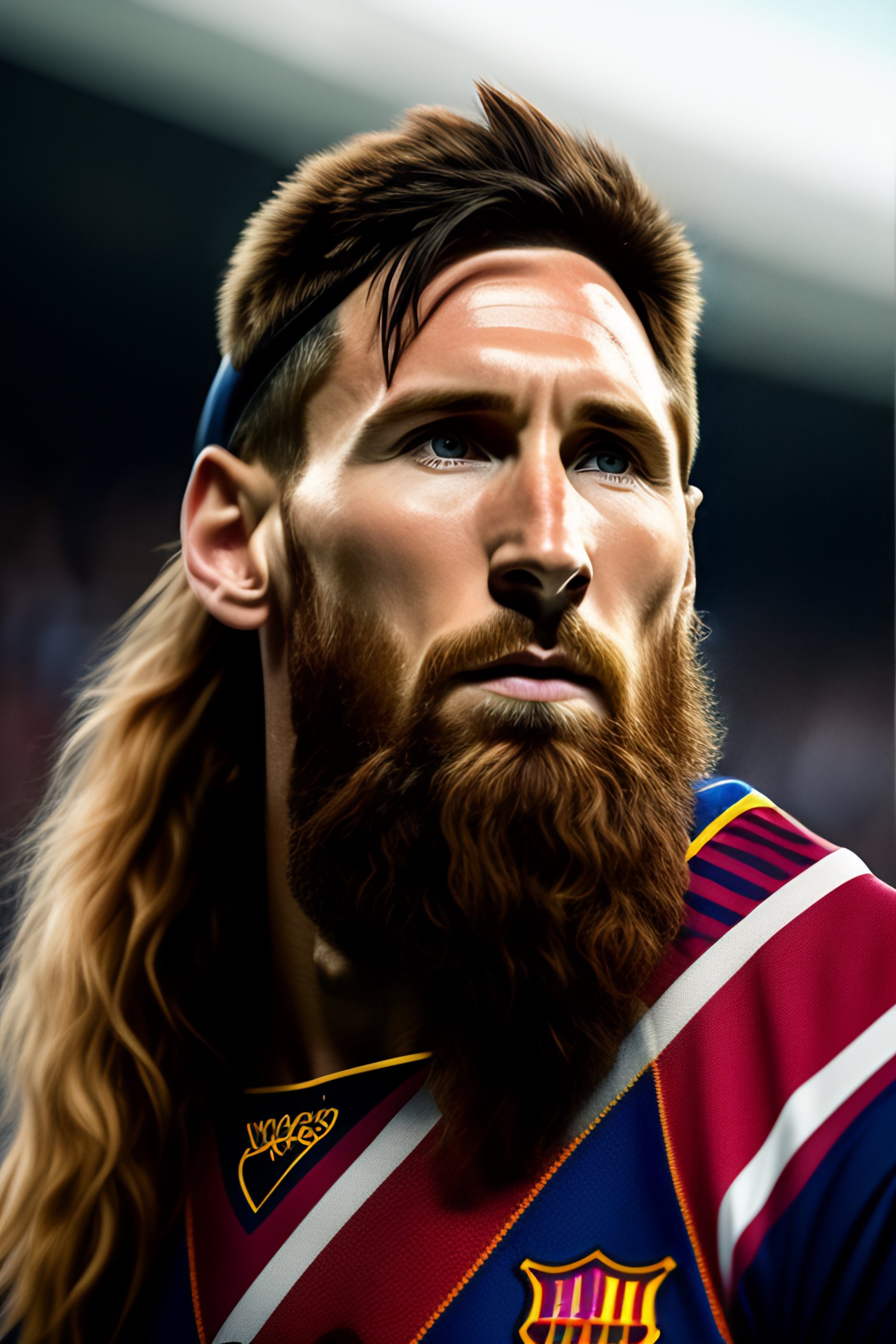 Lexica - Messi as a Viking,