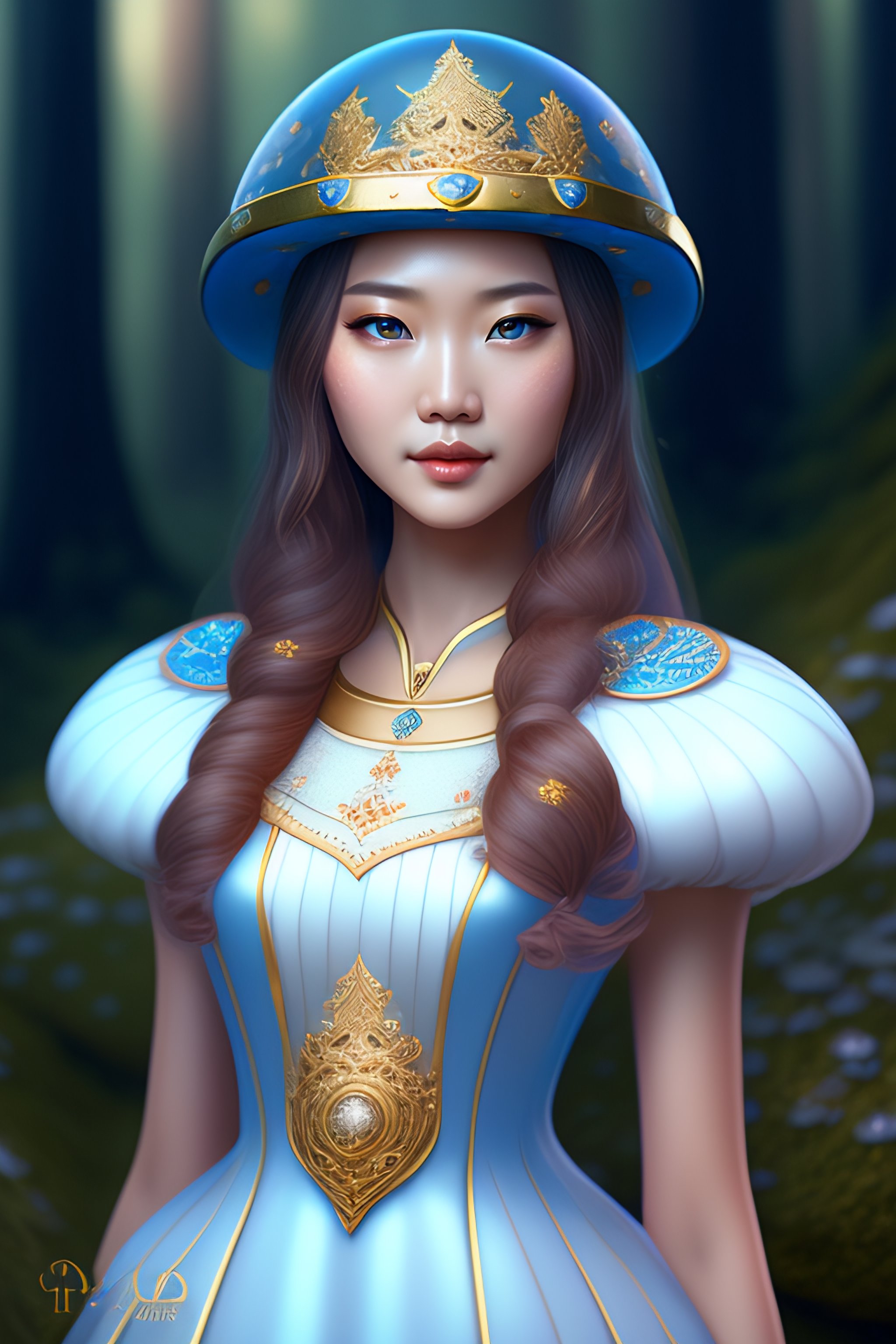 Lexica Detailed Portrait Of Mushroom Princess Mushroom Dress Unique Design By Yun Taek Oh 
