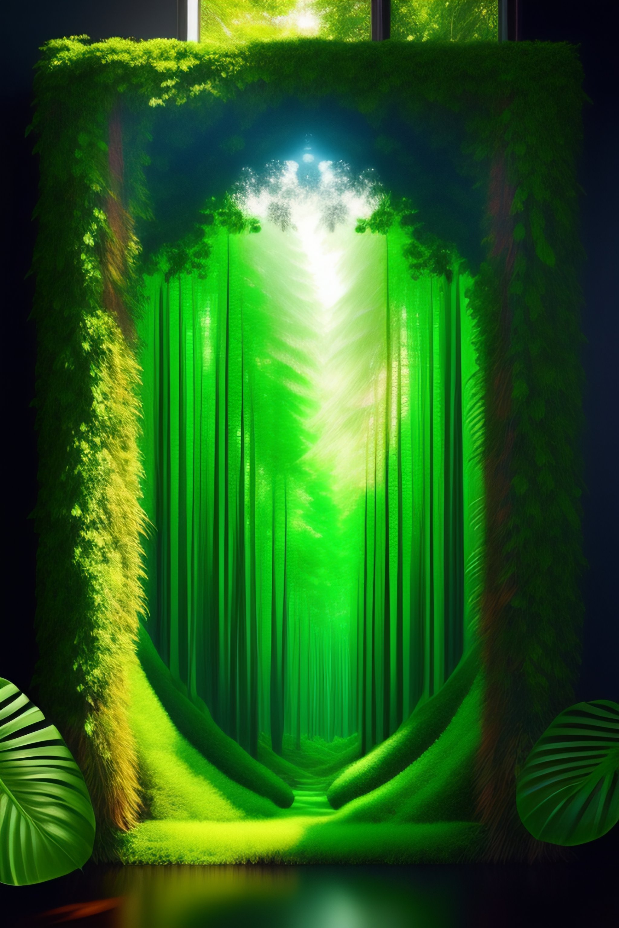 Lexica Can you give me 3d art under the words Verdant This means