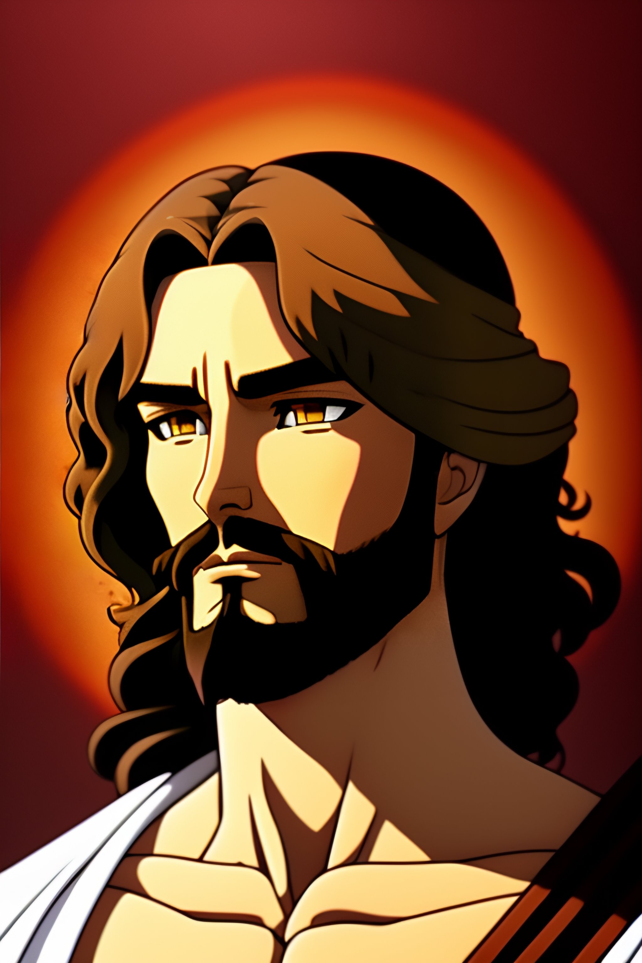 Lexica - Jesus in anime style