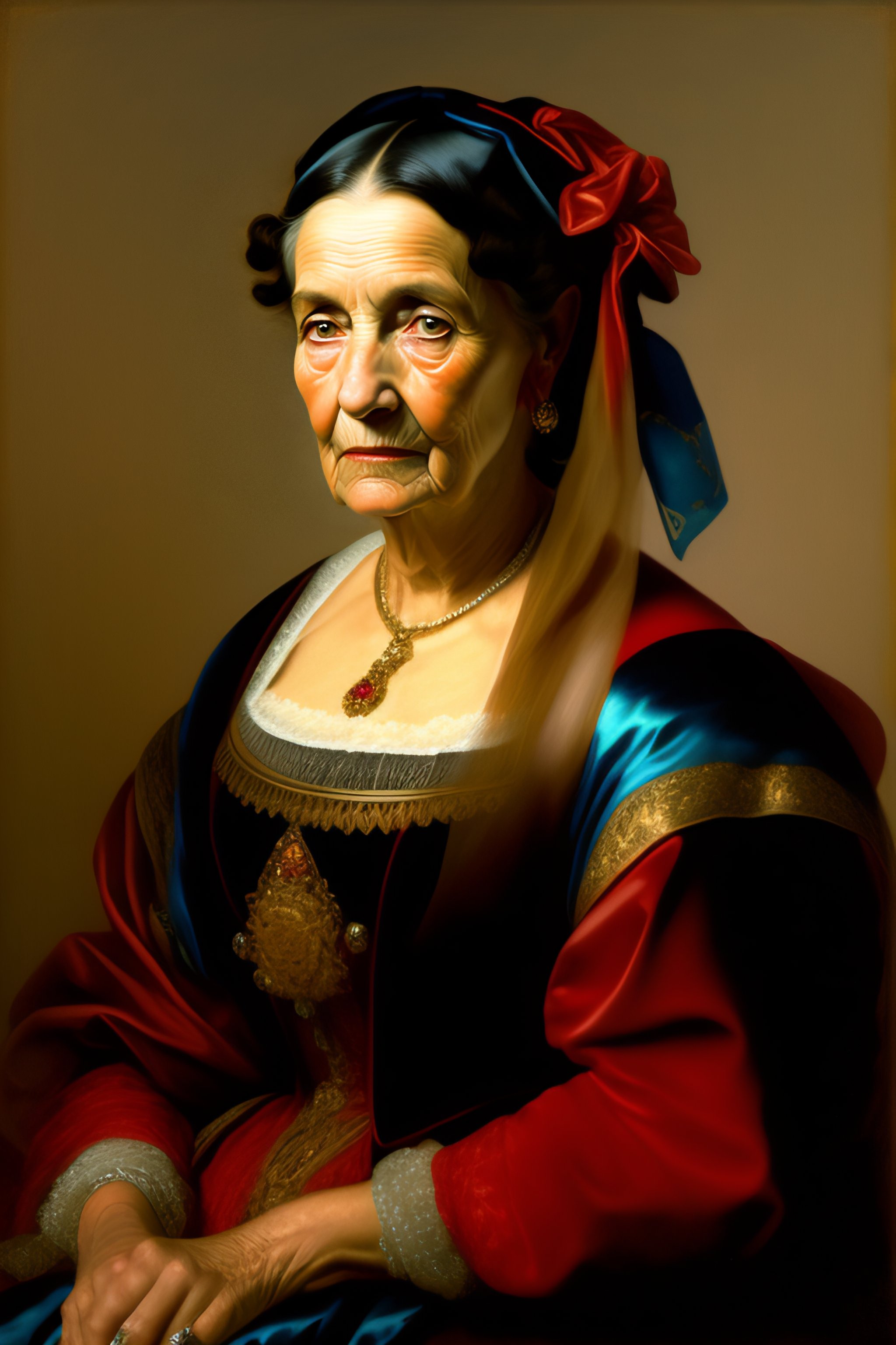 lexica-portrait-of-old-woman-oil-on-canvas-highly-detailed-by