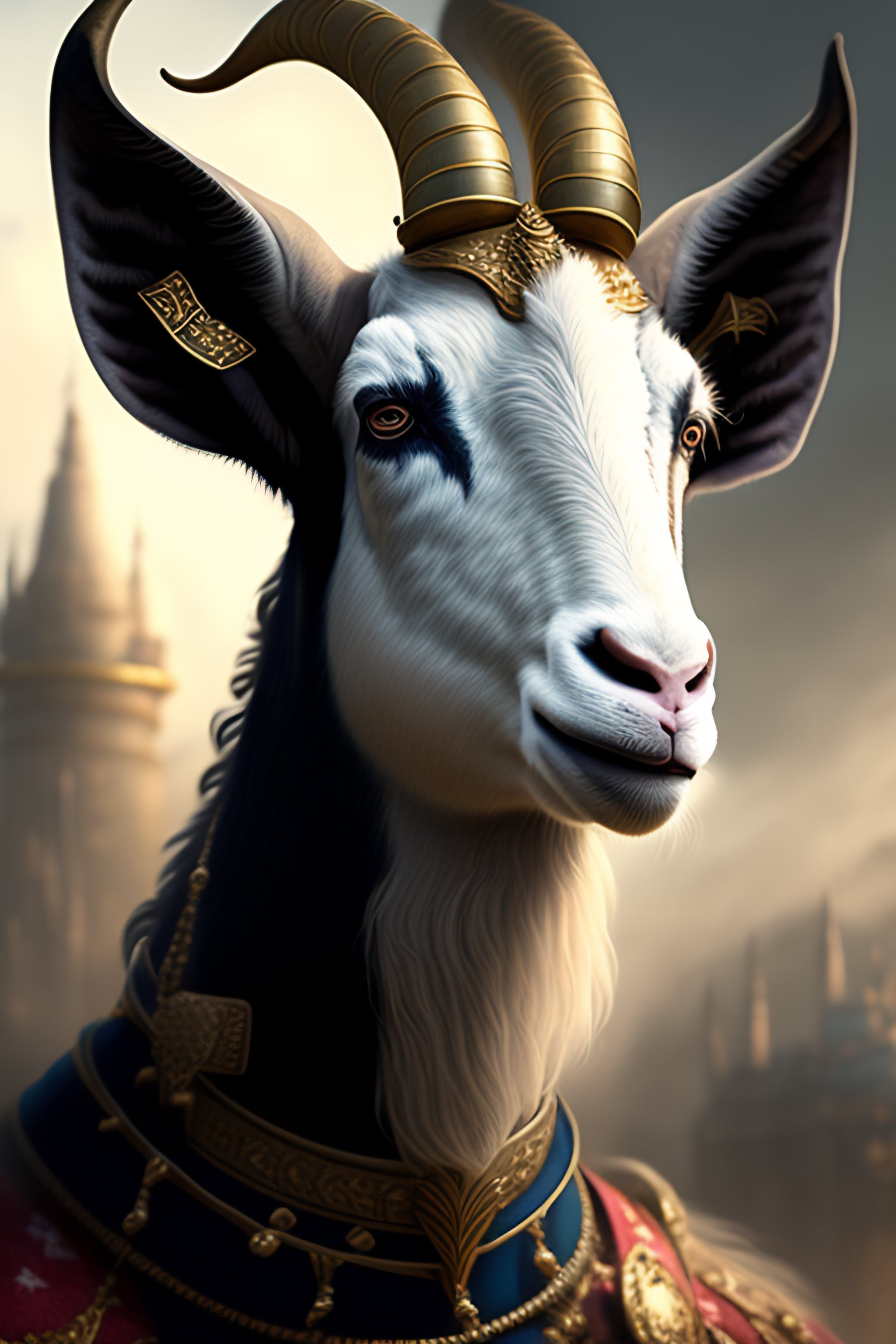 Lexica Portrait Of A Warhammer Goat