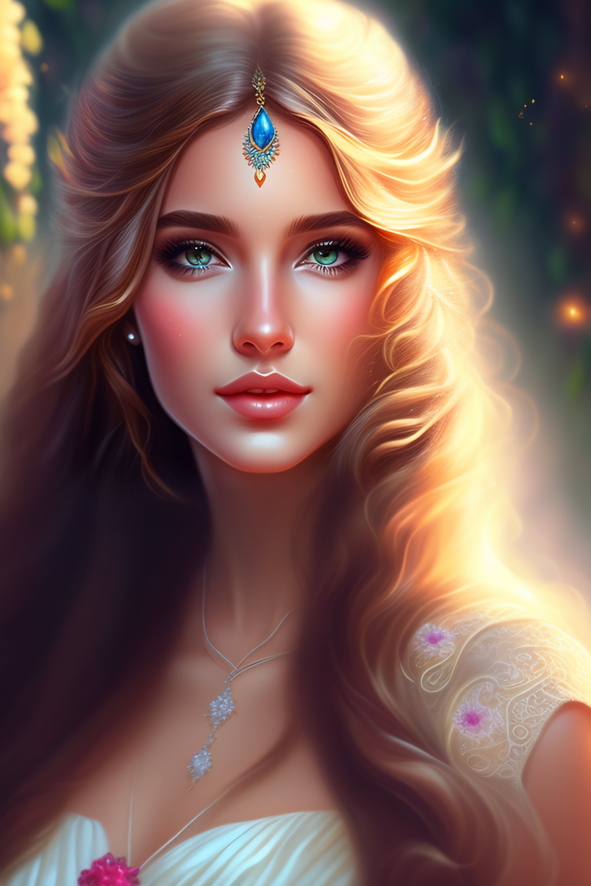 Lexica - Realistic beautiful gorgeous natural cute, fantasy, elegant,  lovely, princess girl, art drawn full hd, 4 k, highest quality, in artstyle  by ...