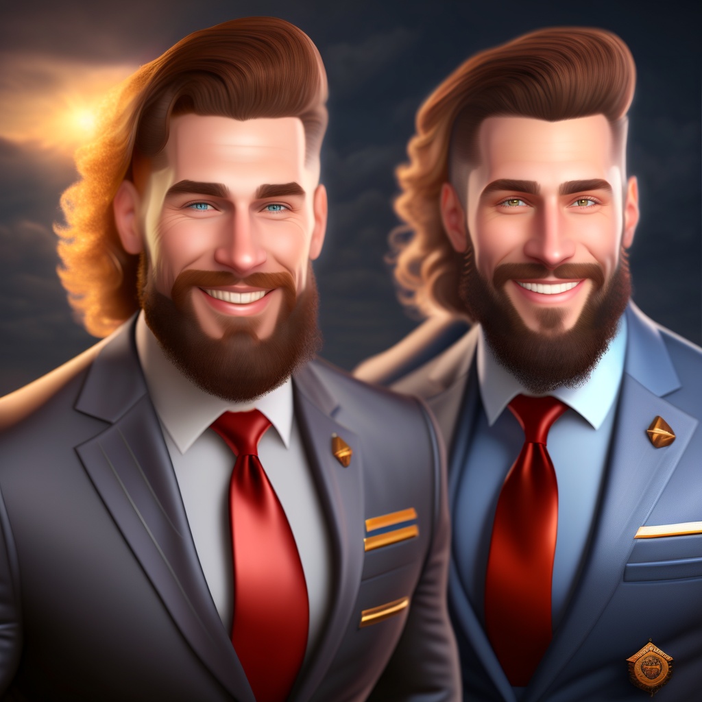 Lexica - A man with a beard wearing a suit and tie, 5 0 0 px models ...