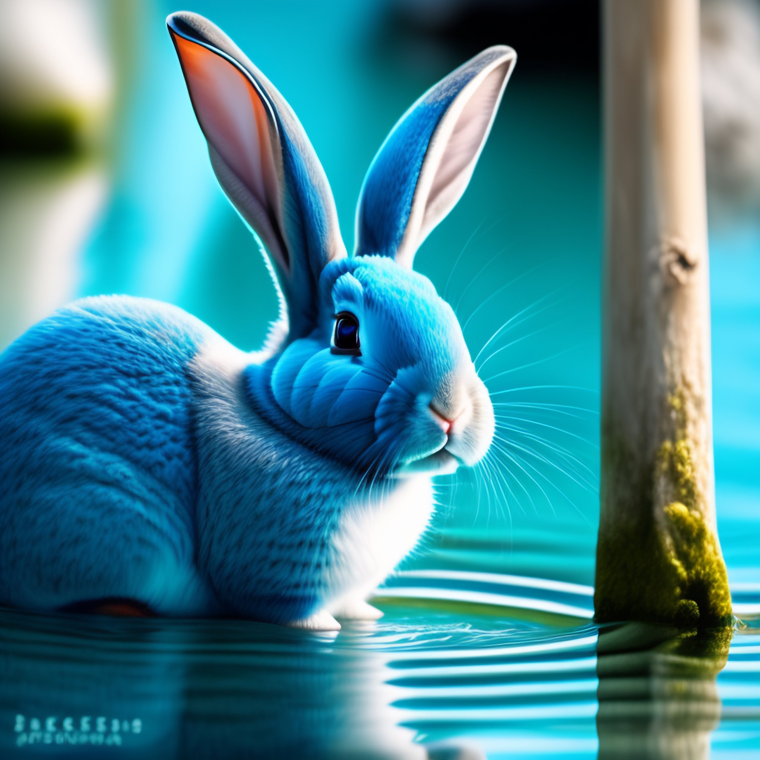 Lexica - Water blue rabbit