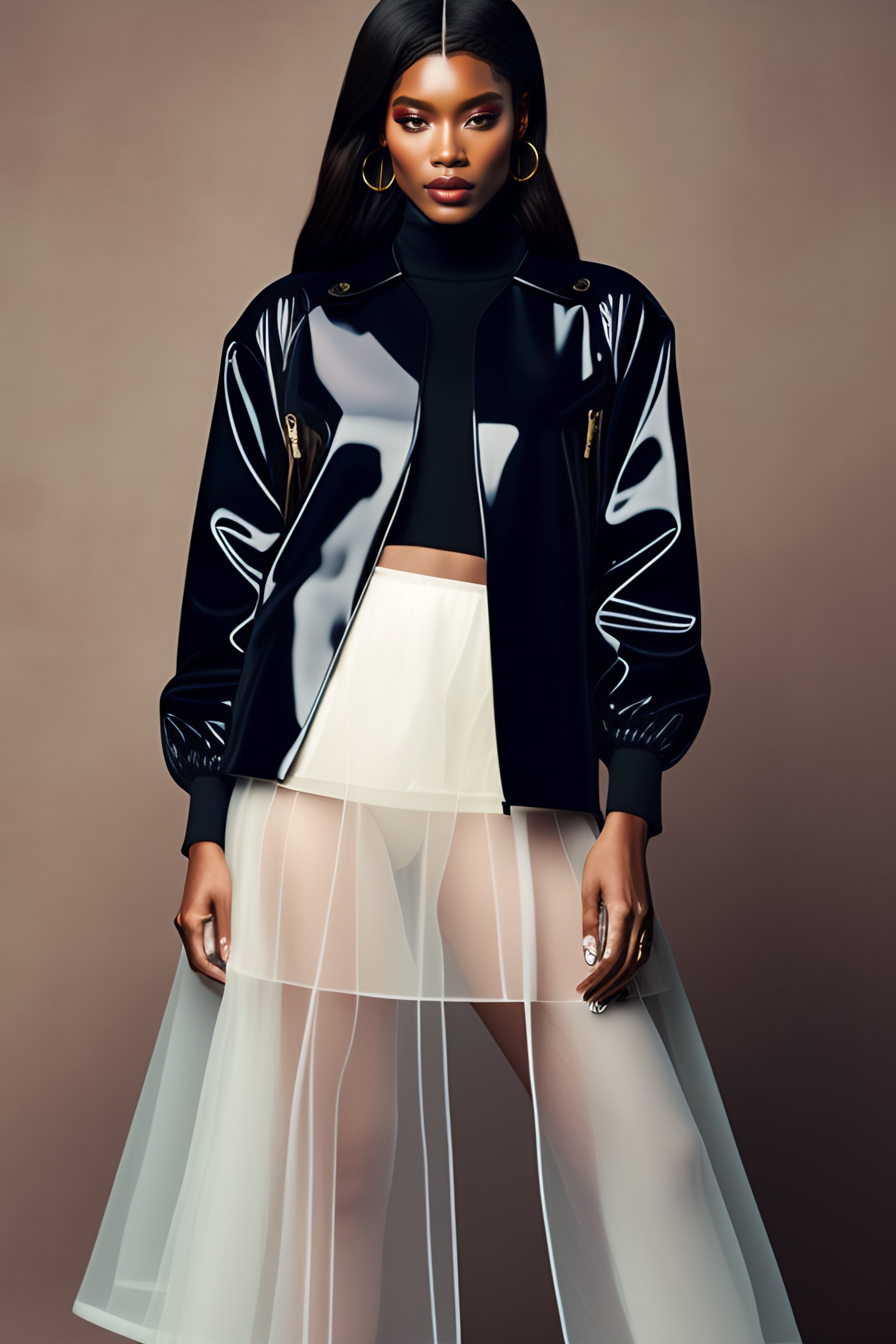 Lexica - Albine model transparent pvc jacket fashion runway