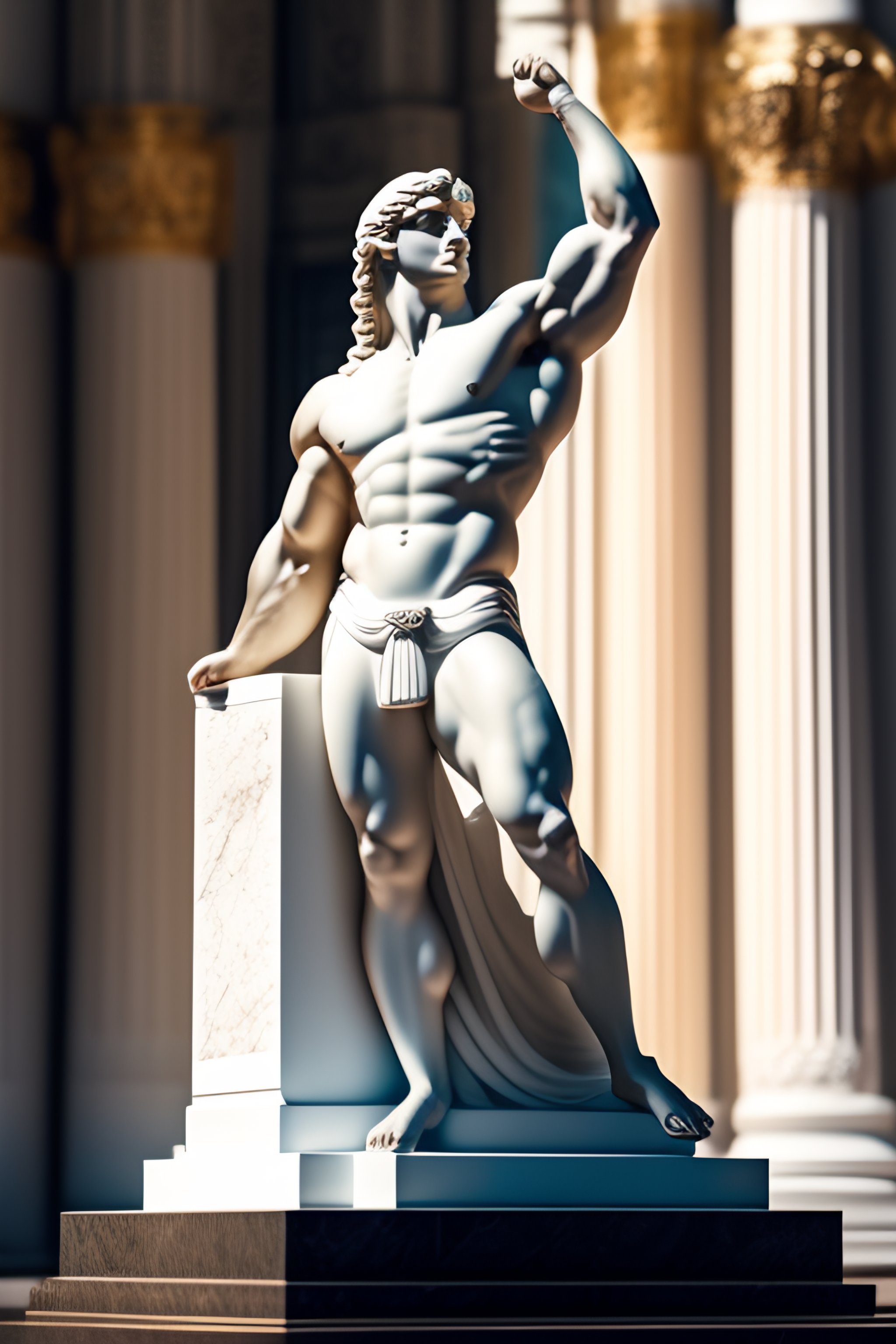 greek muscle statue