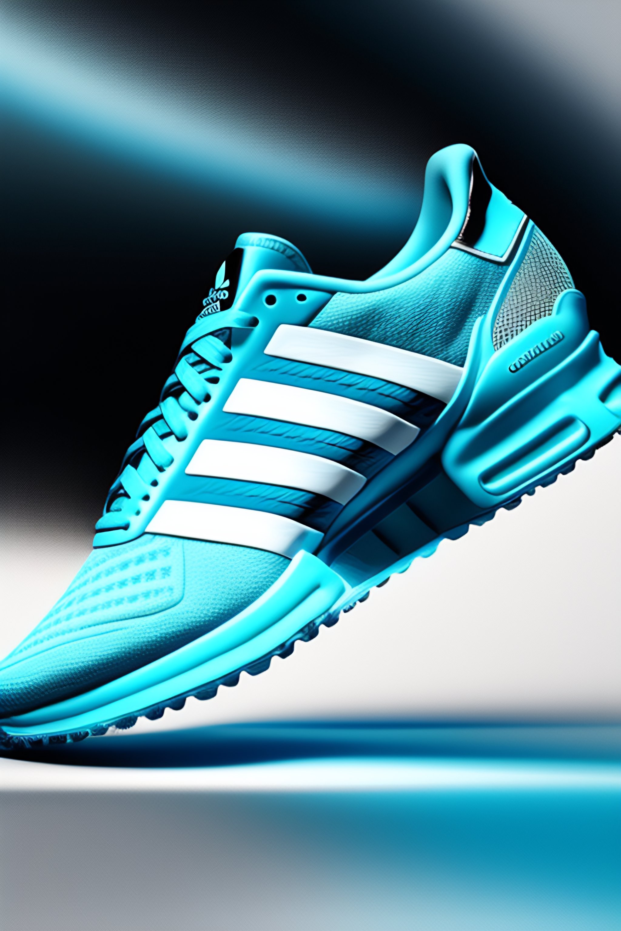 Lexica - Light blue adidas shoes for running black and white sketch