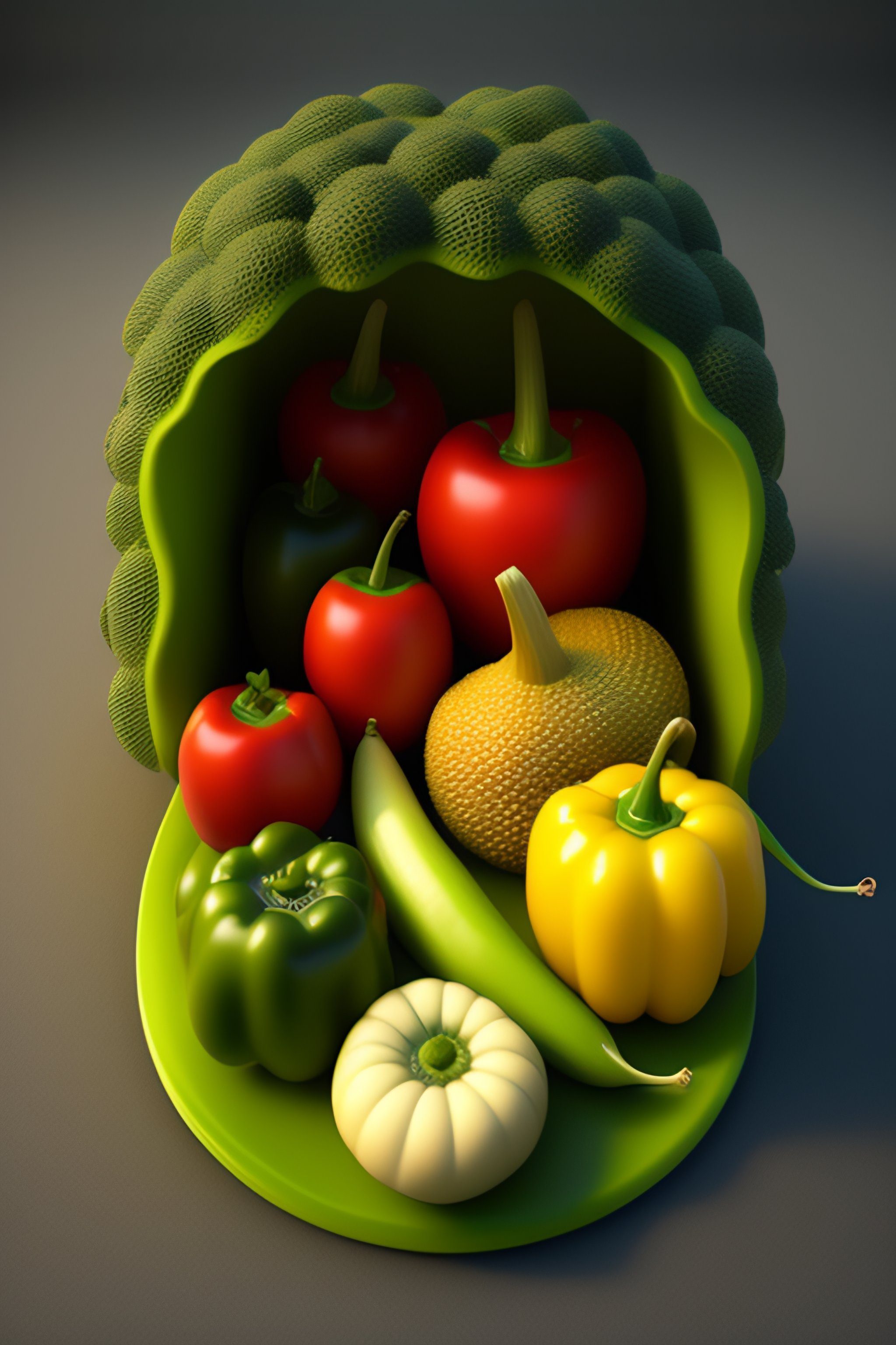Lexica - Realistic cute vegetables