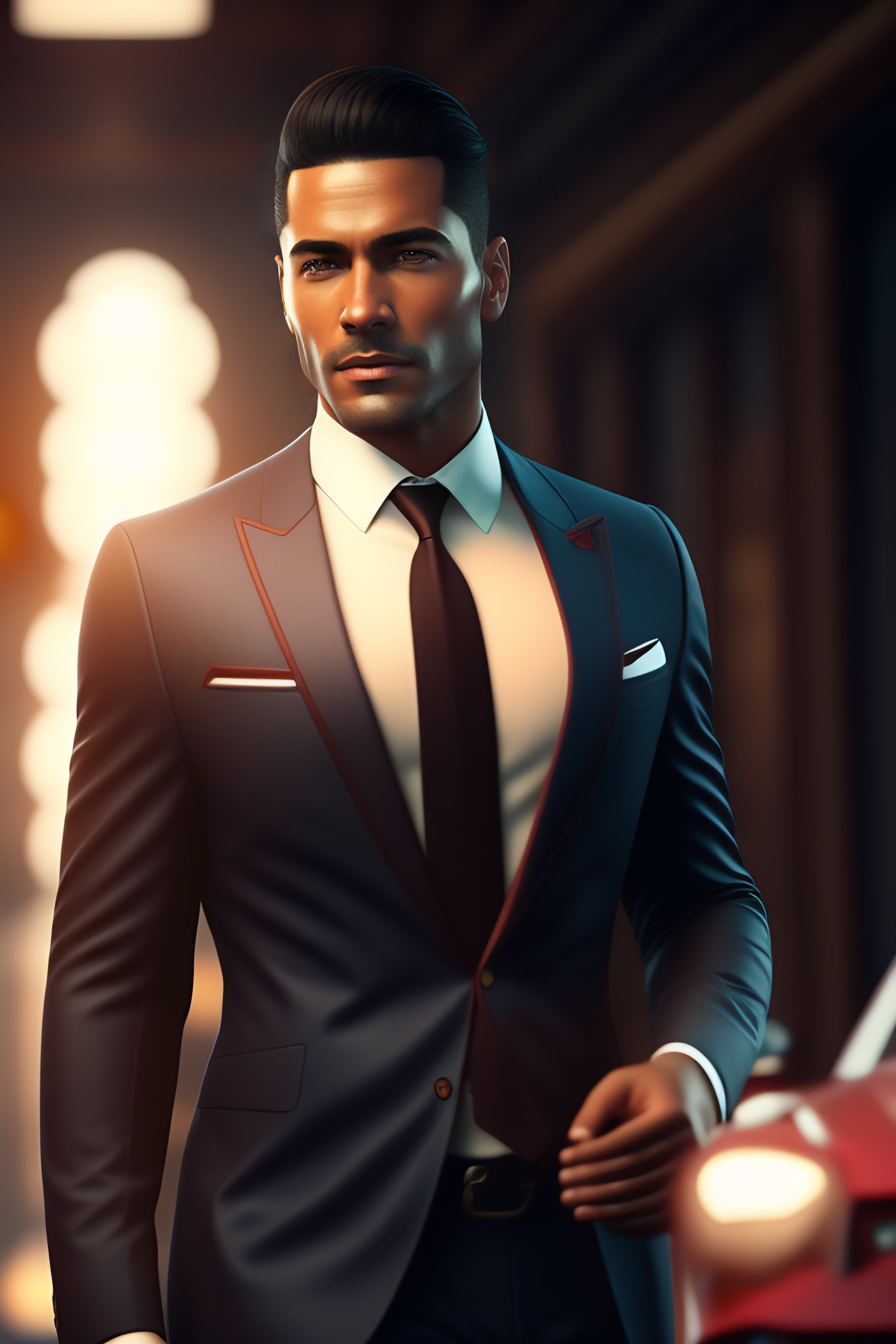 Lexica - A man in a suit negotiating with a freelance girl, octane ...