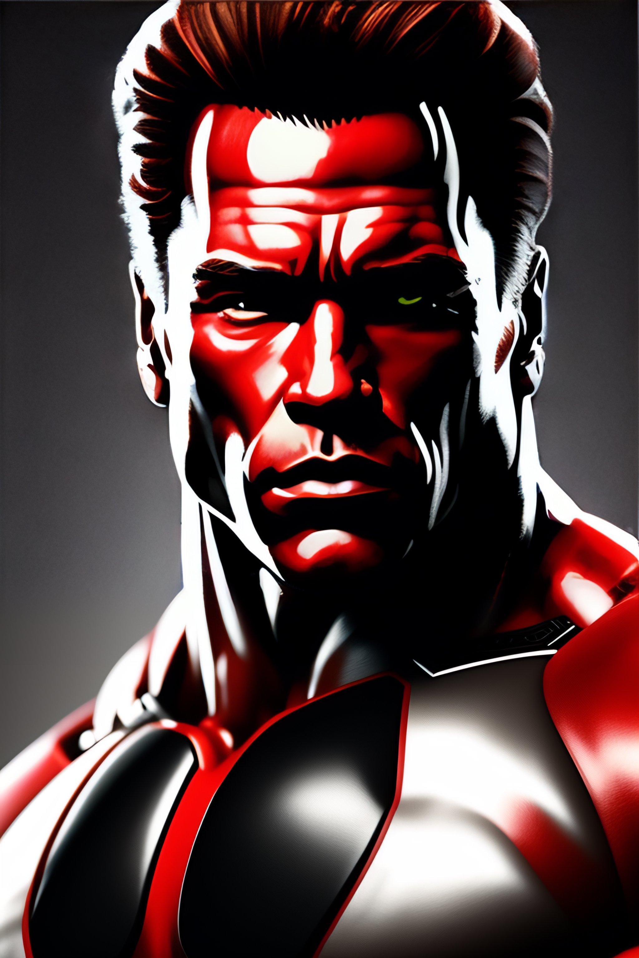 Lexica - Highly detailed portrait of arnold schwarzenegger , cyborg ...