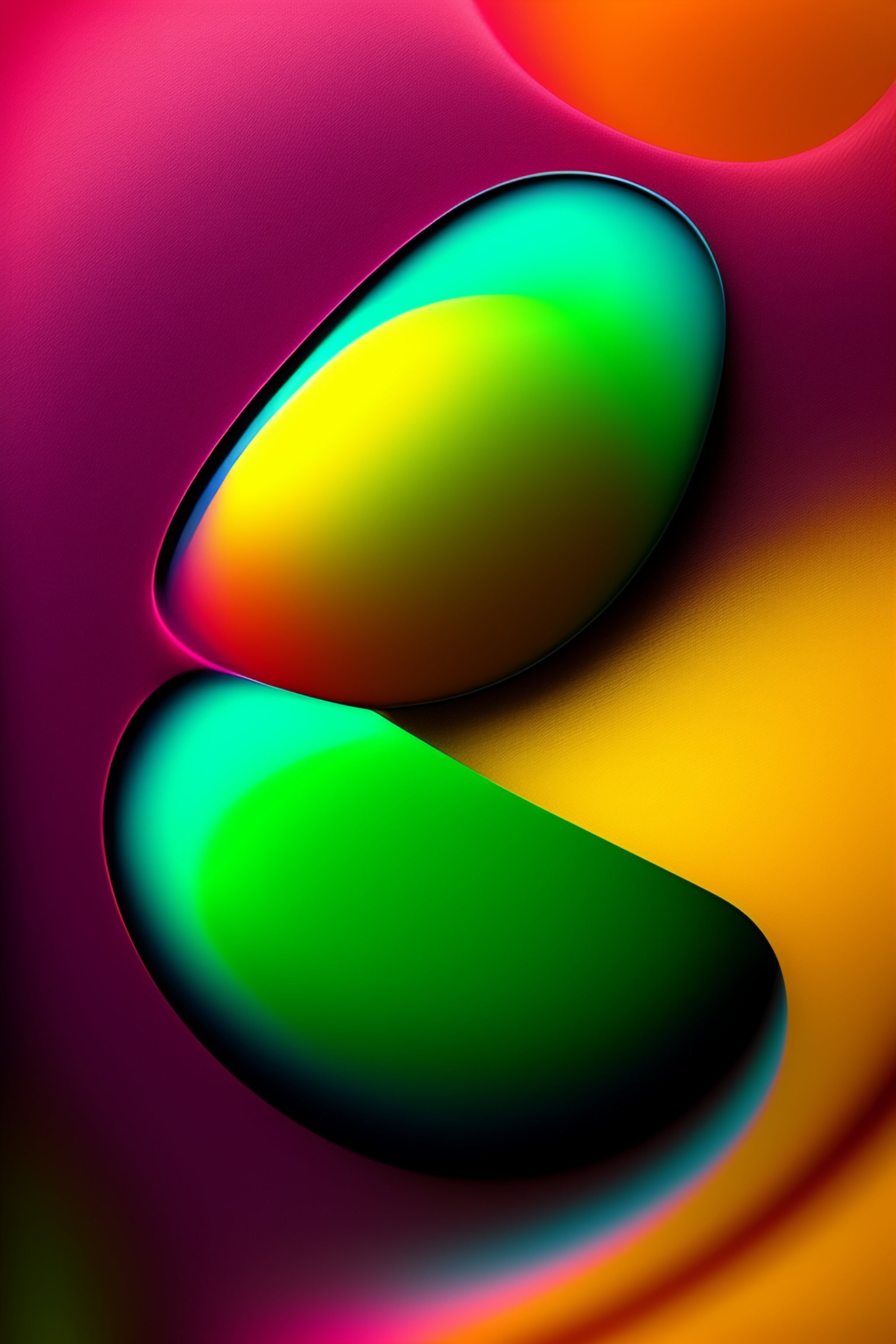 Lexica - Green yellow color changing blob