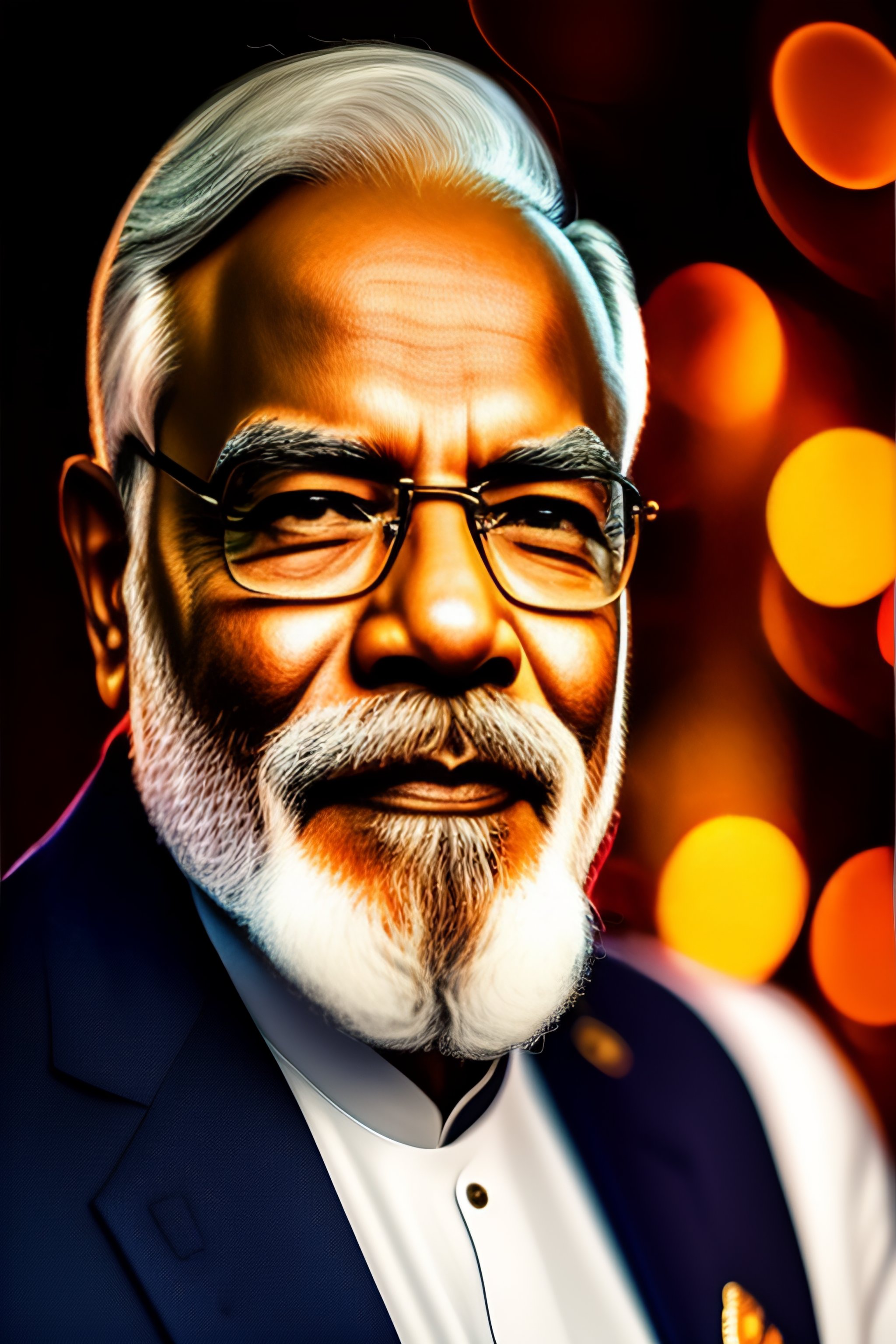 Lexica - A photo of Narendra Modi , highly detailed, trending on ...