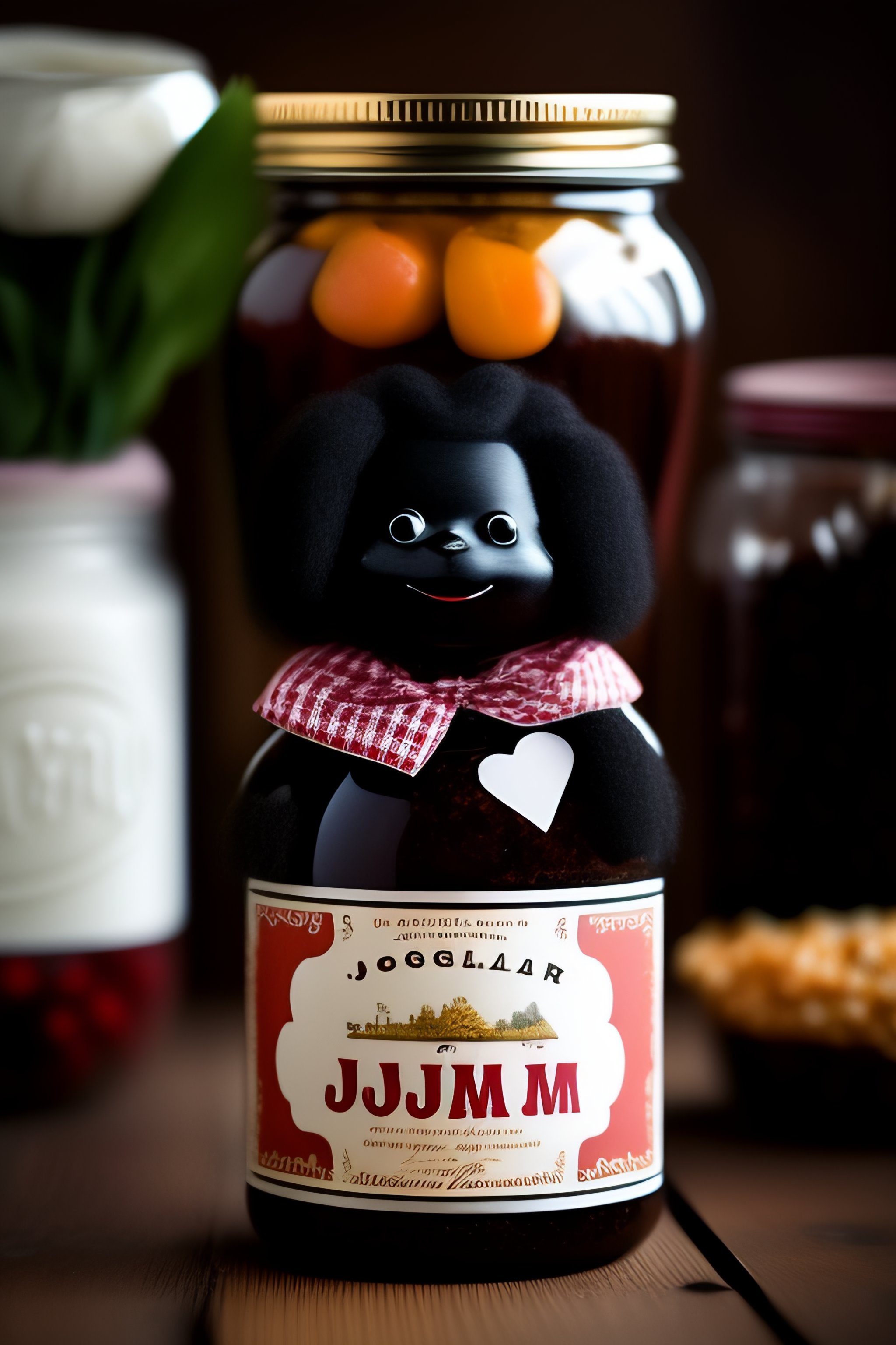 Lexica Golliwog from vintage jam jars