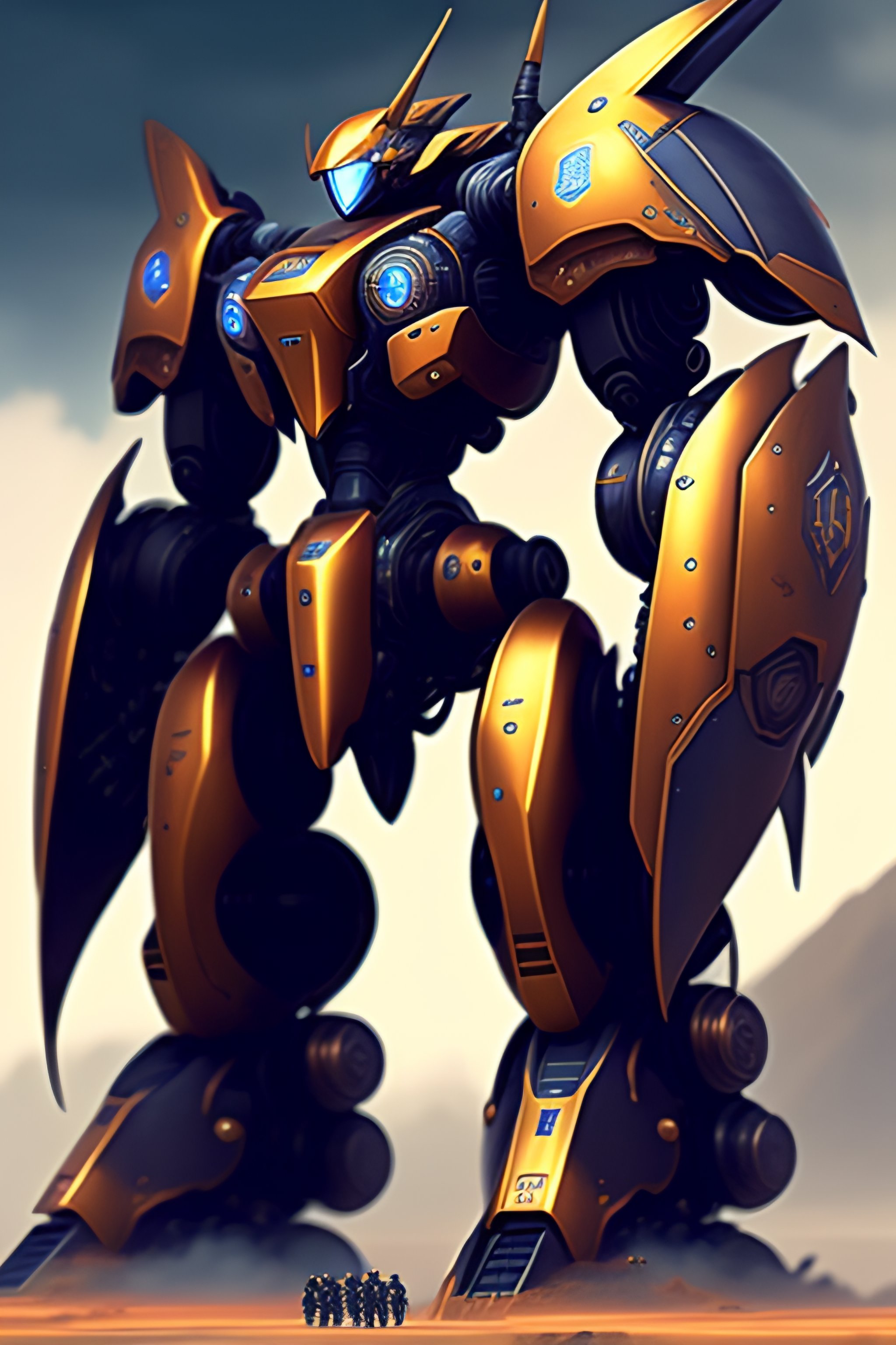 Lexica - Mecha concept art highly detailed , symmetrical , 3 side