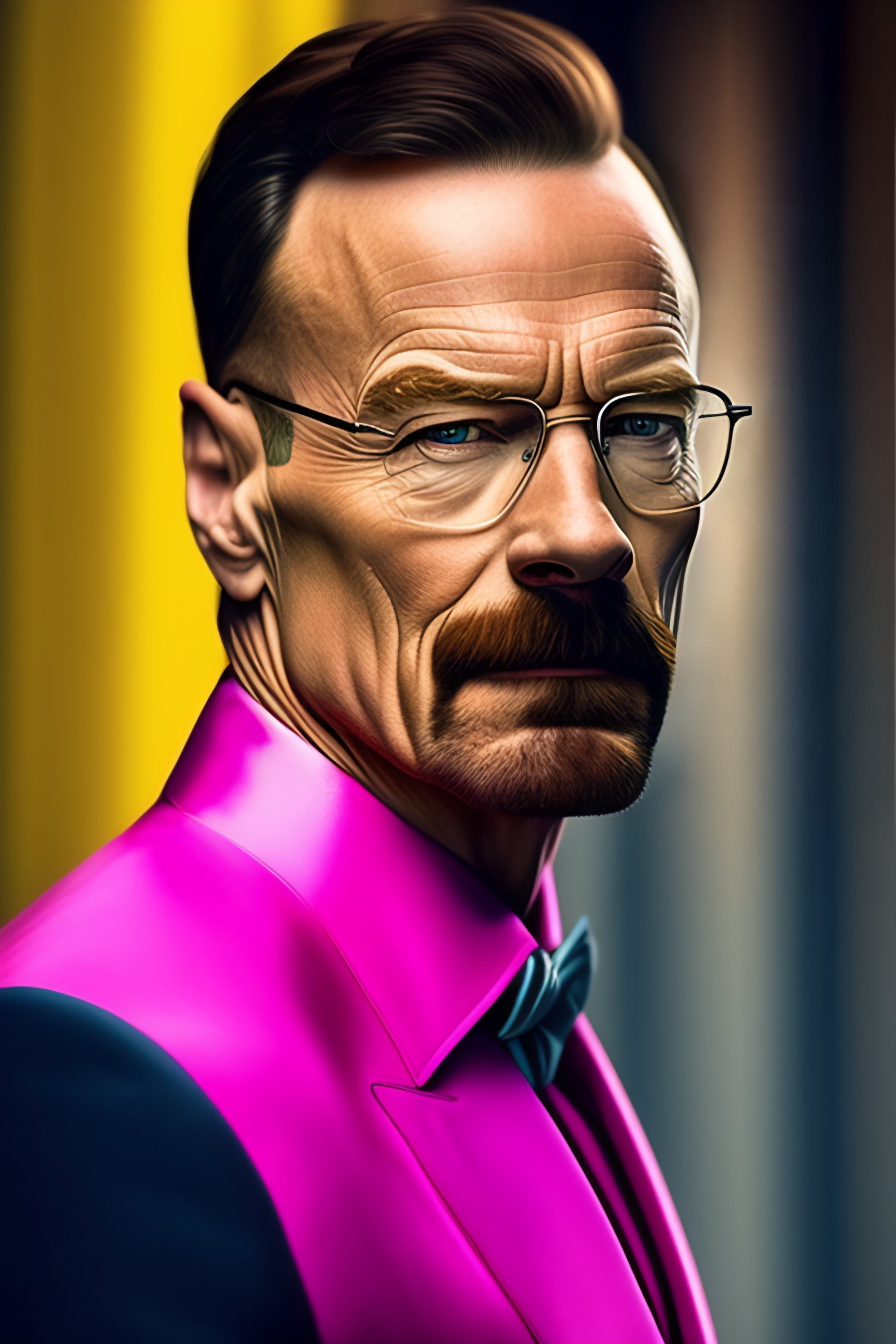 Lexica - Walter white wearing a pink dress