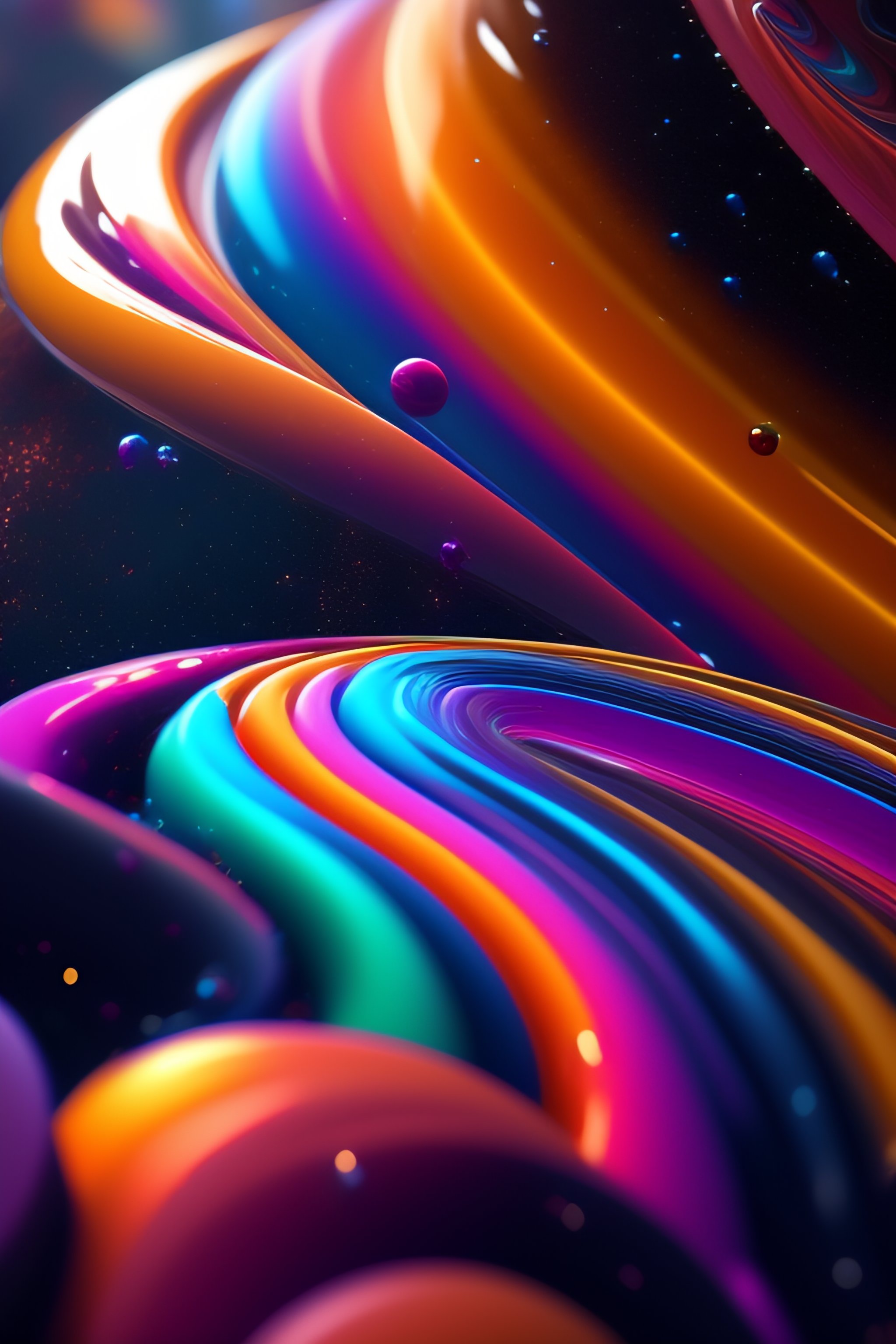 Lexica - Film still of a rain of candys in space 8K render octane high ...