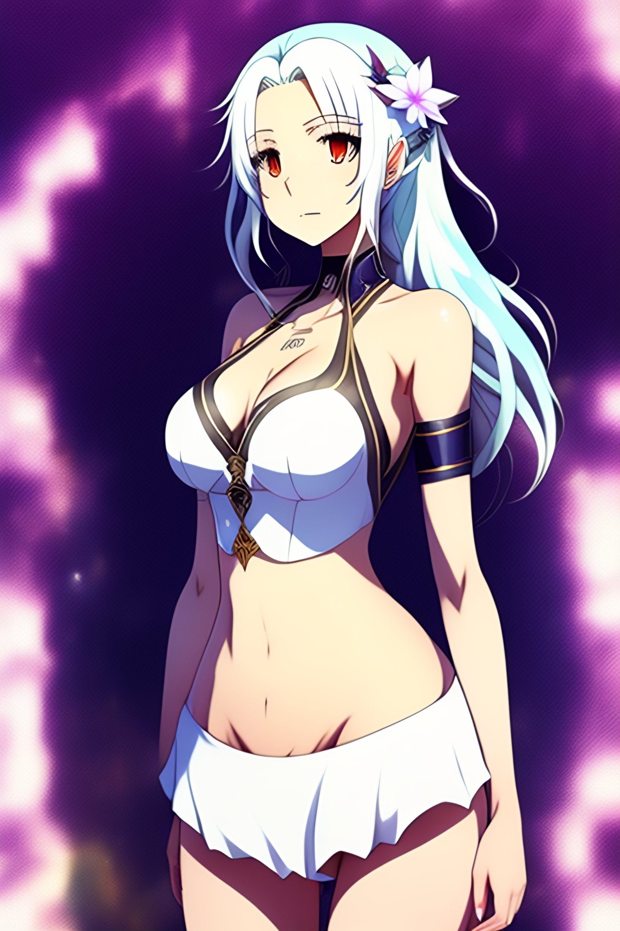 Lexica Full body of Emilia of Re Zero wearing swimming suit