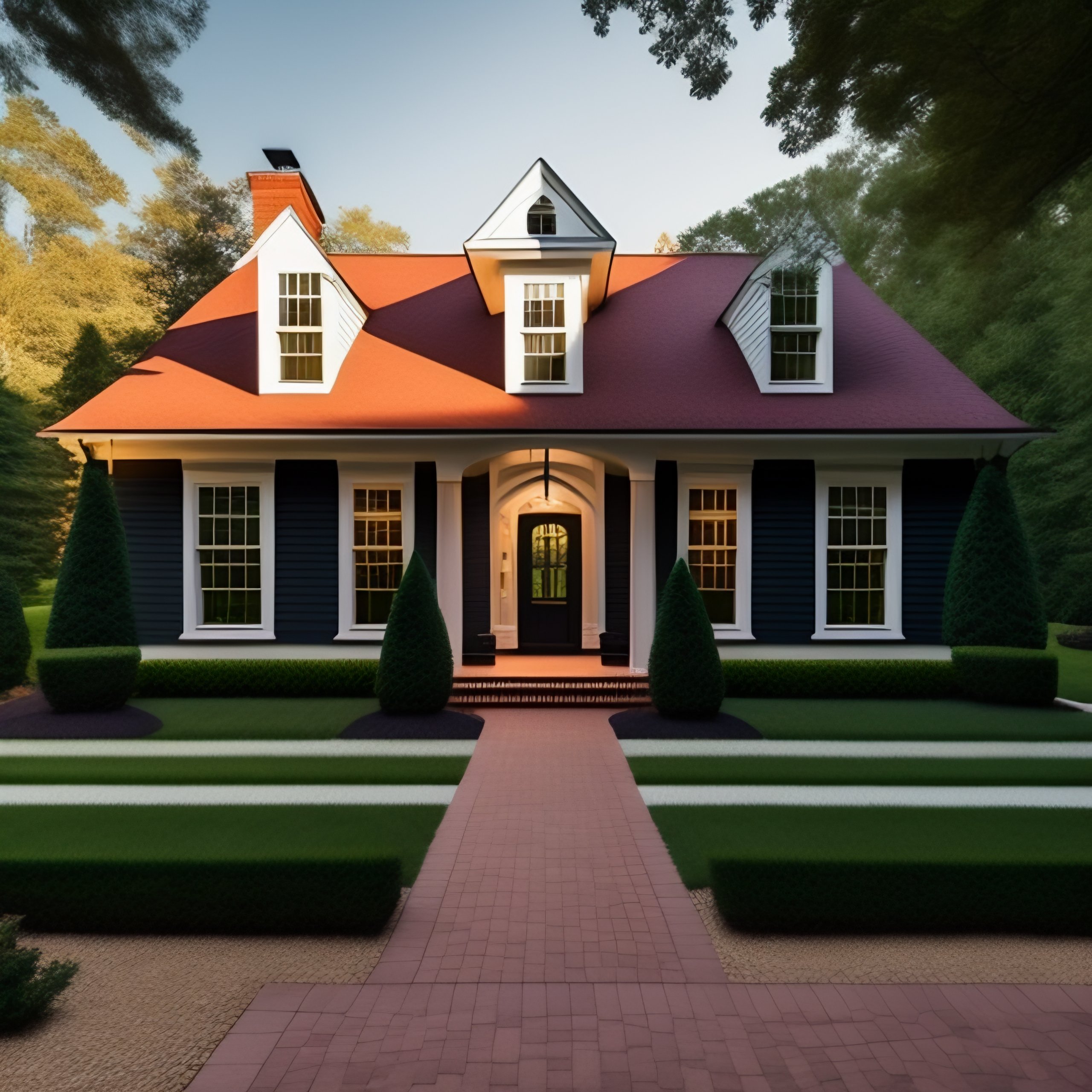 Lexica - A perfectly built 3 story RED brick four square house would be ...