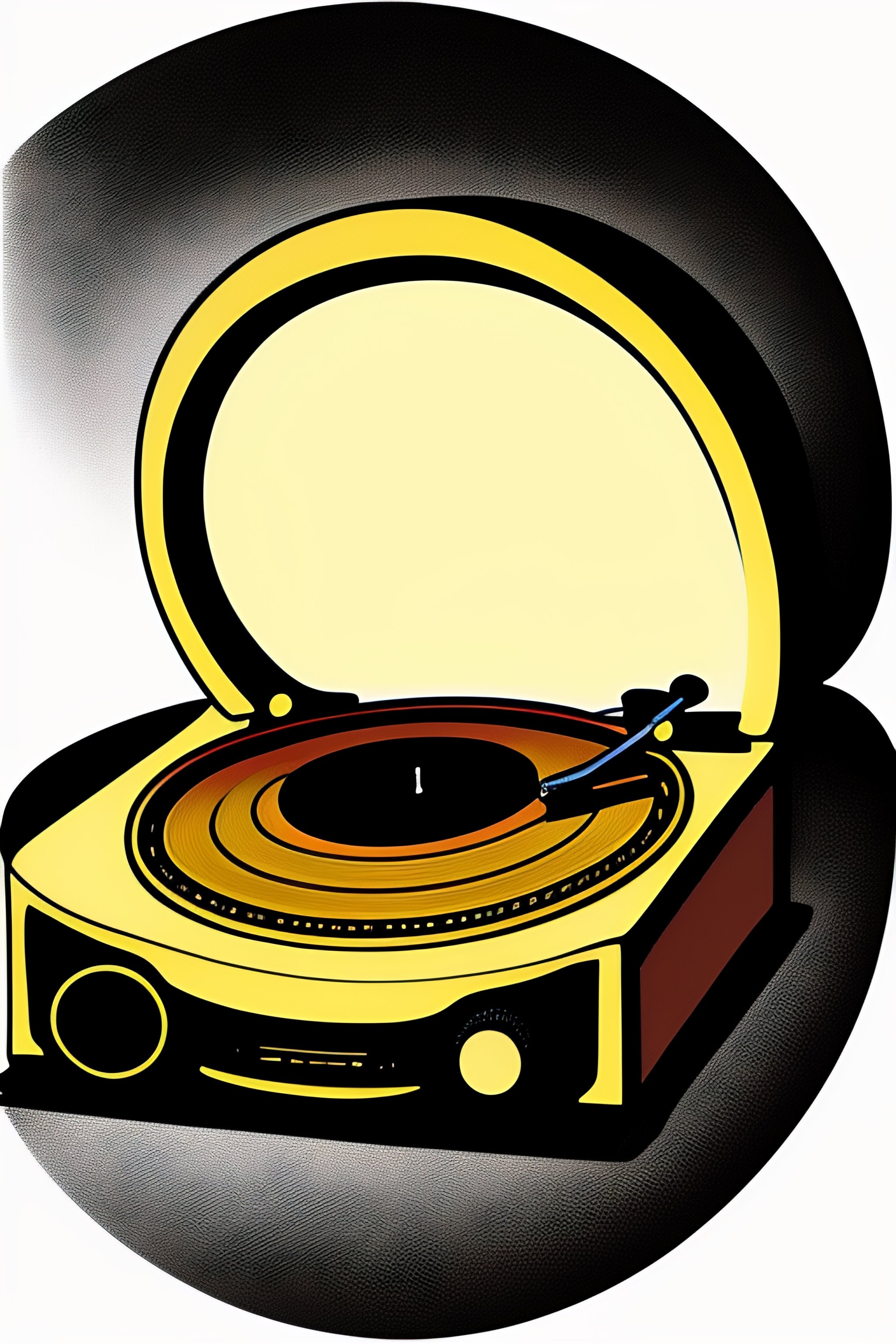 record player outline