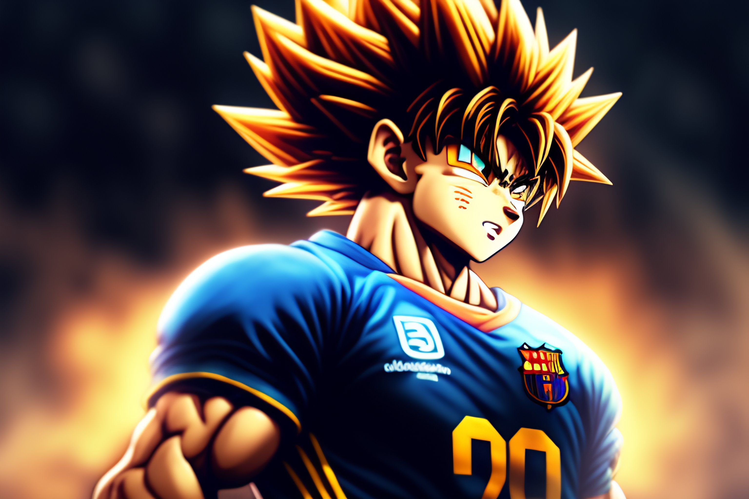 Lexica Leo Messi cloud Goku Dragon Ball Z