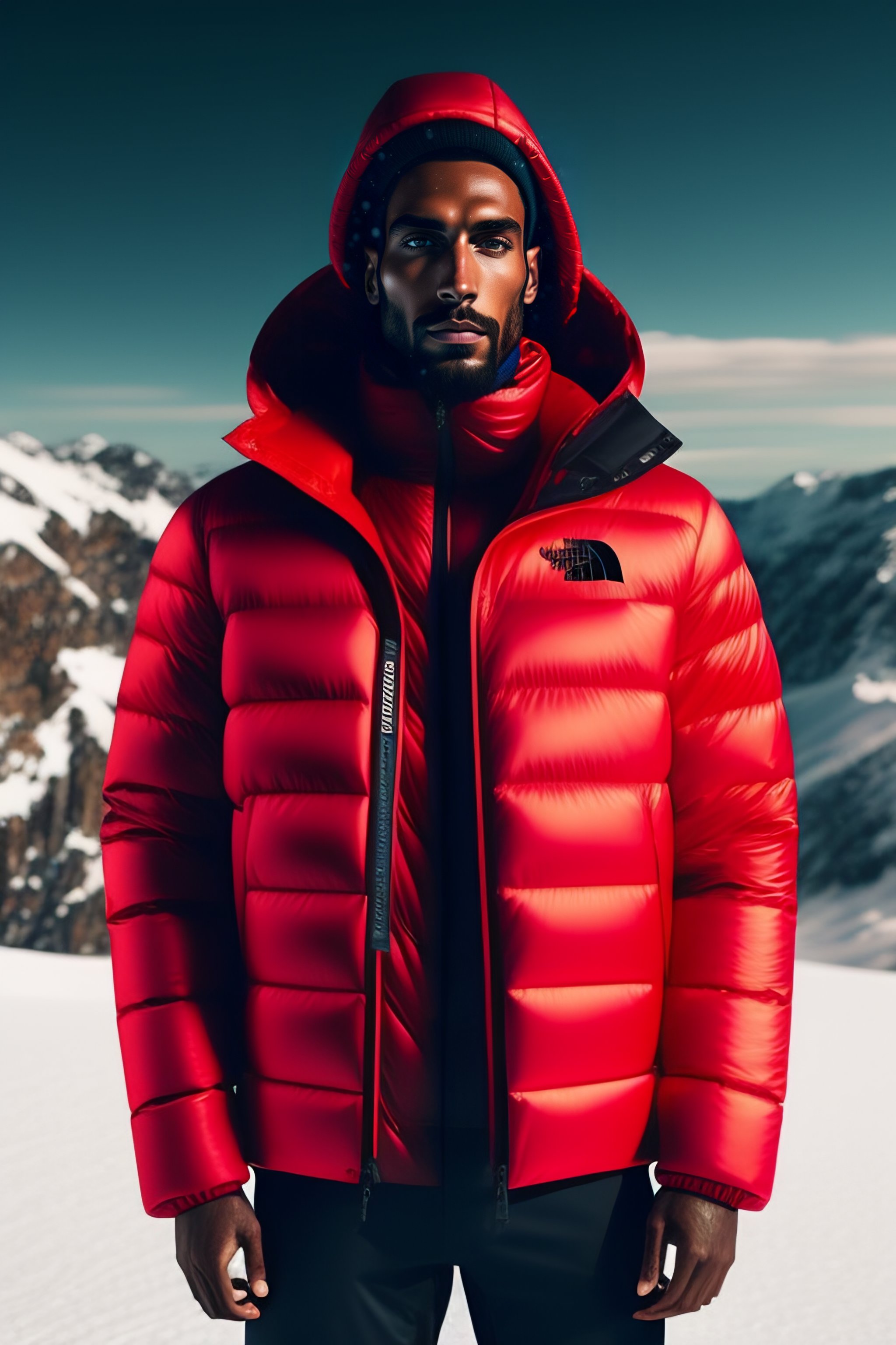 Red winter sale jacket mens