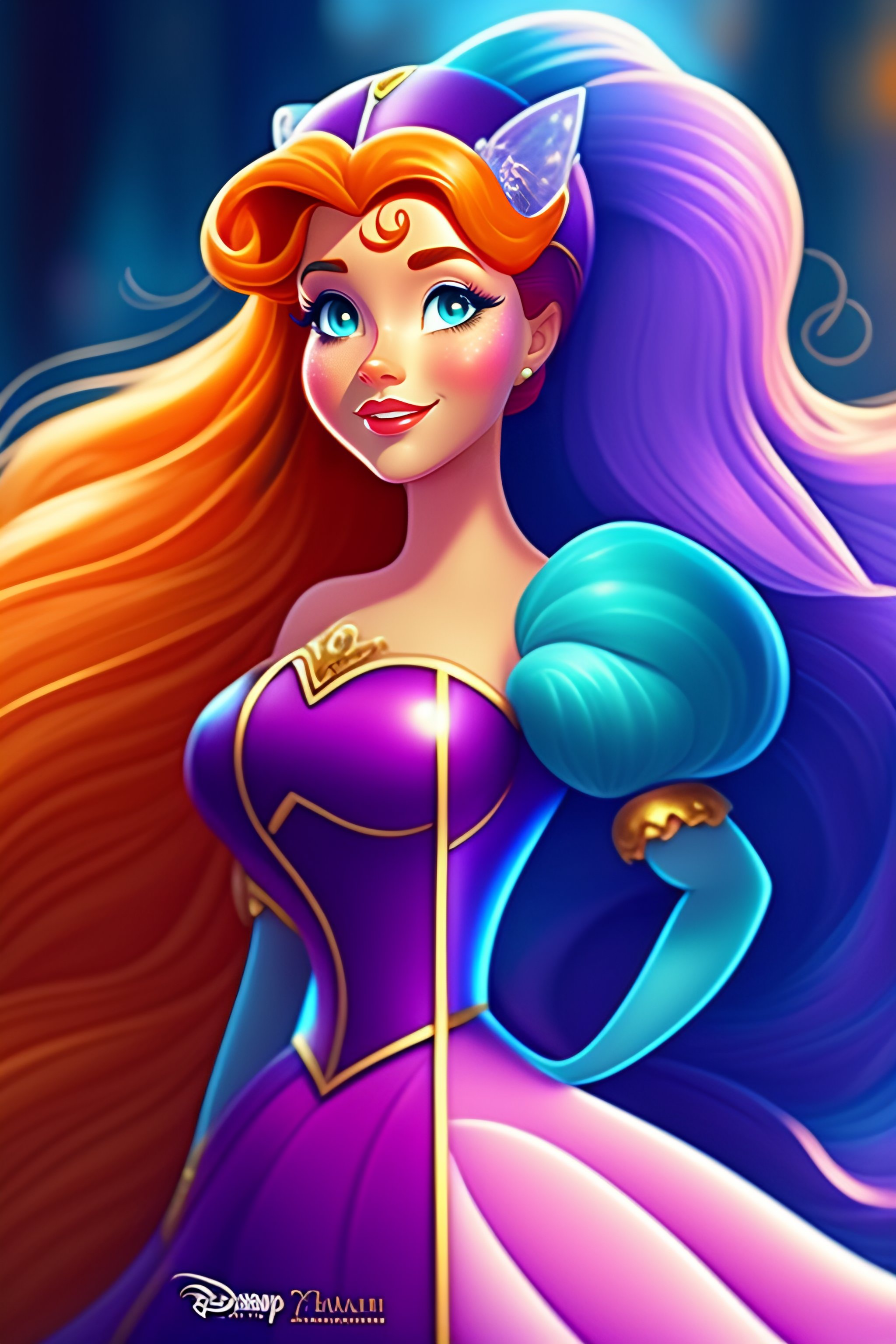 Beautifu! Princess,Pixar/Disney style