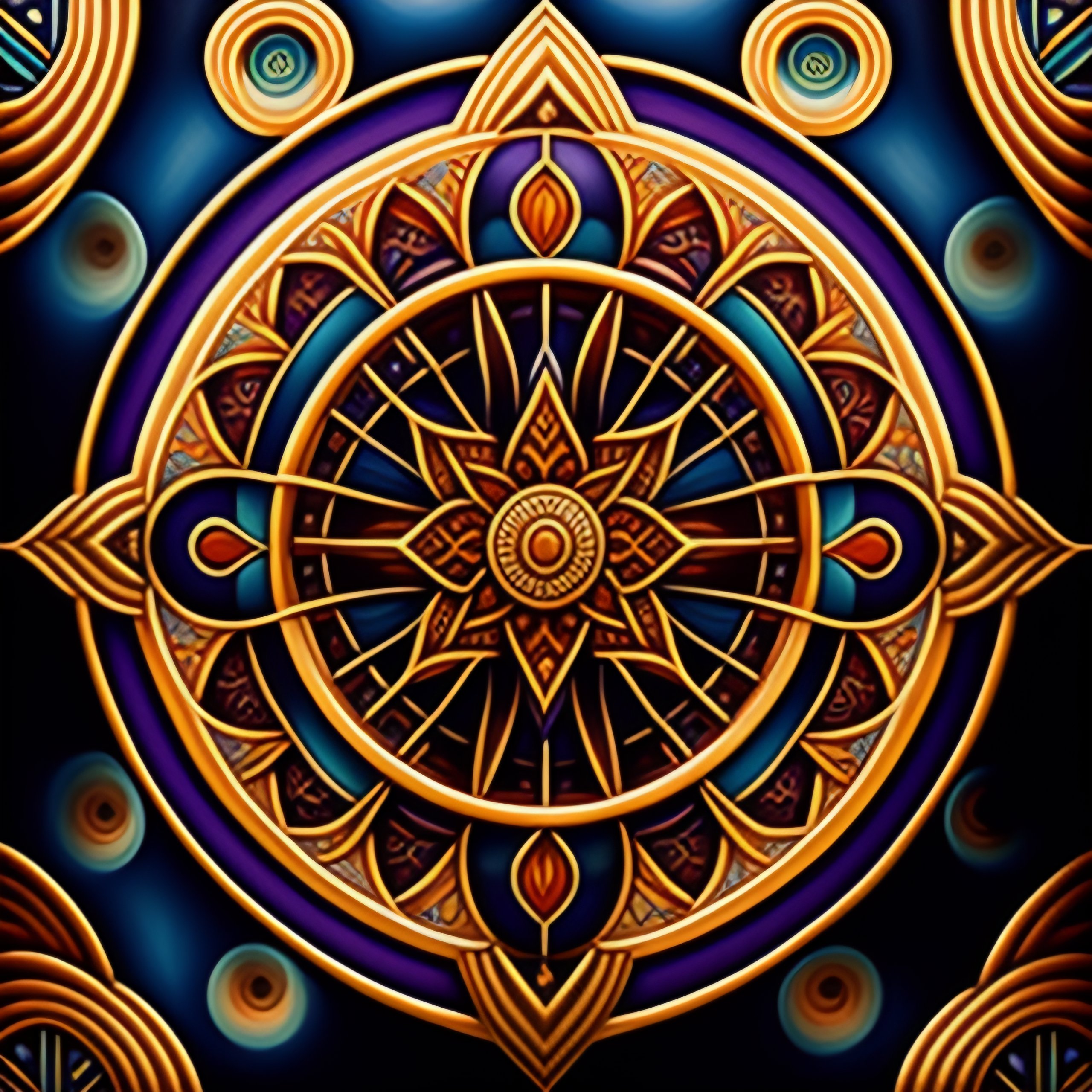 Lexica "art deco" pattern in the style of oil painting visionary art