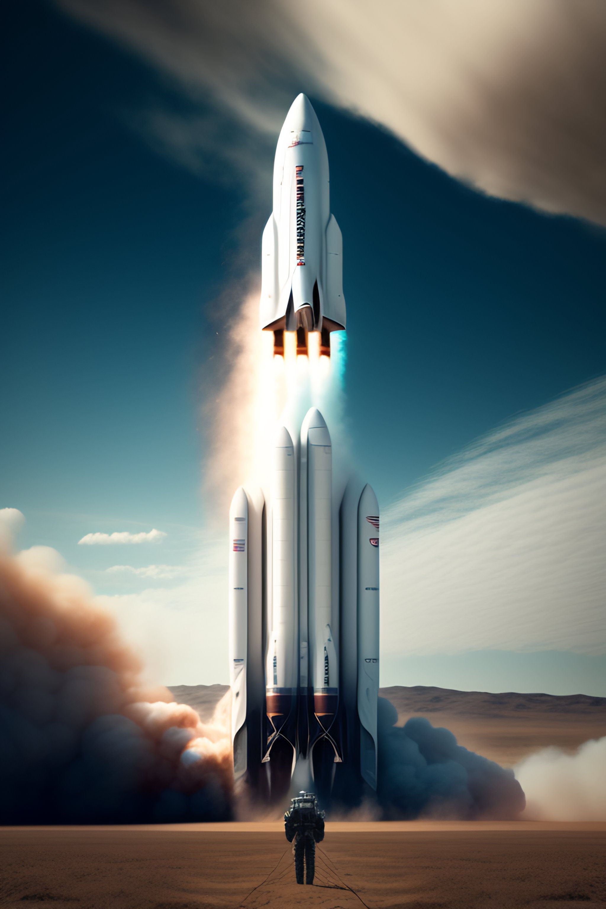 Lexica - Elon musk in a rocket