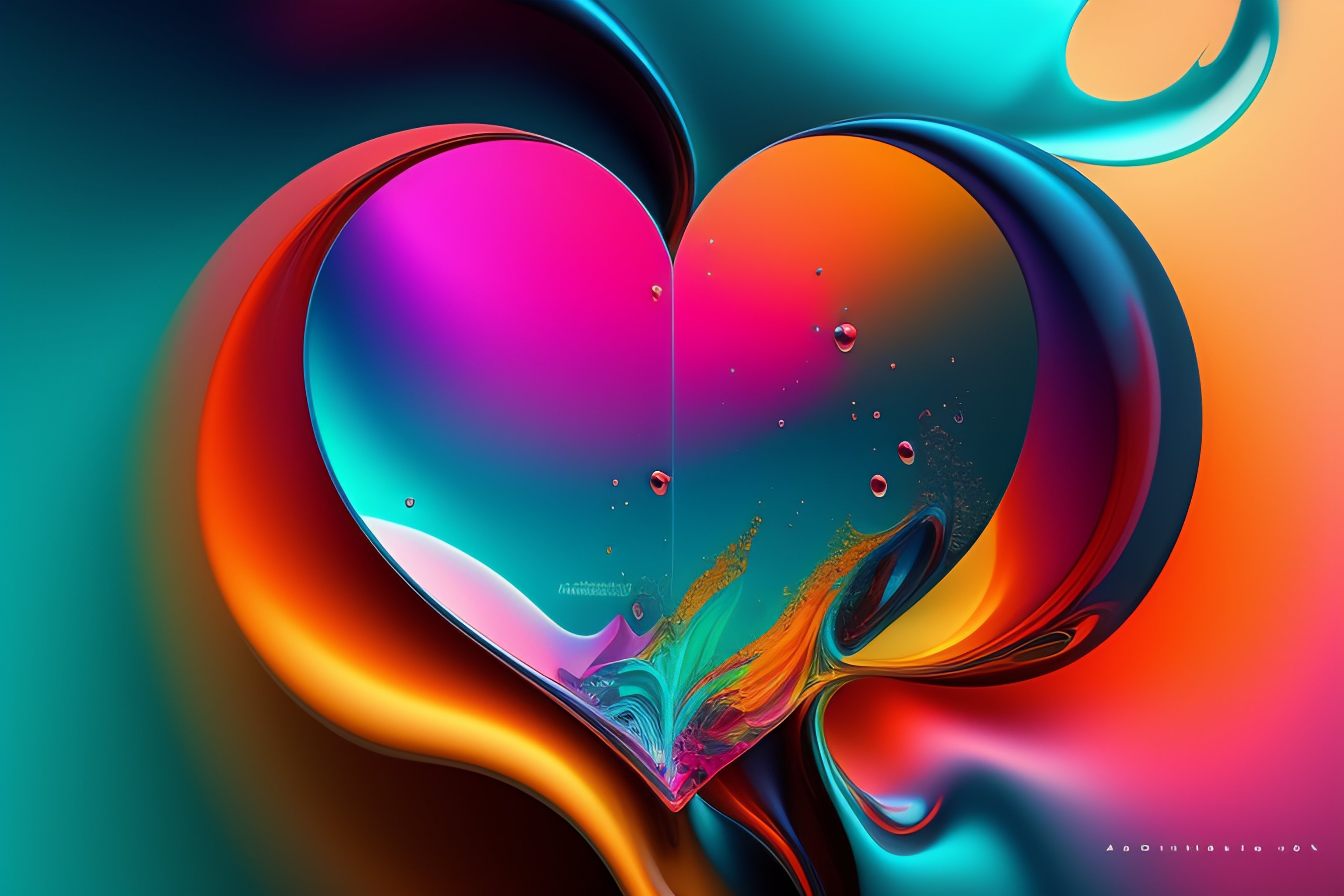 Lexica - Abstract colorful underwater ink art of a man and woman ...