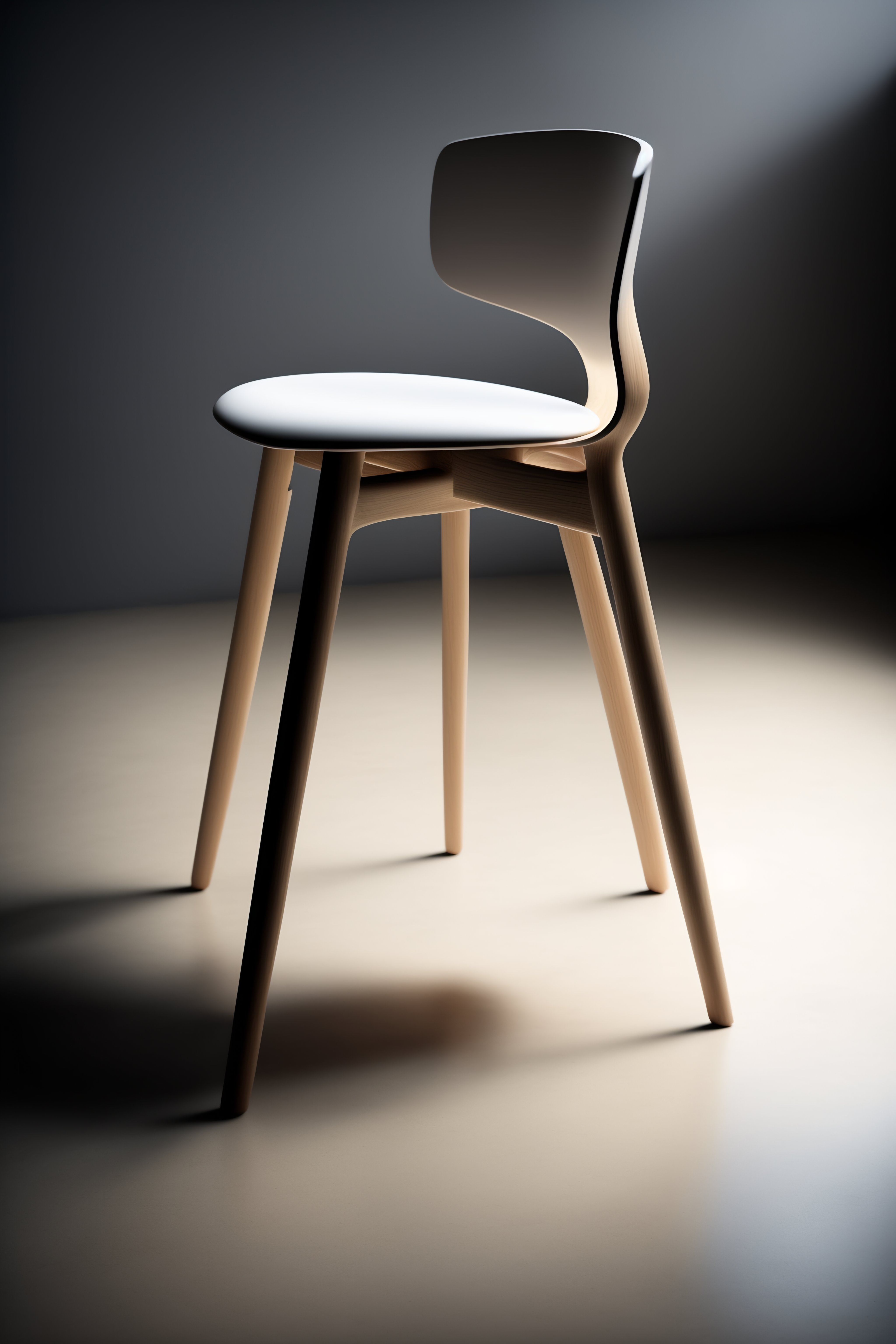 Lexica A minimalist danish chair with 3 legs