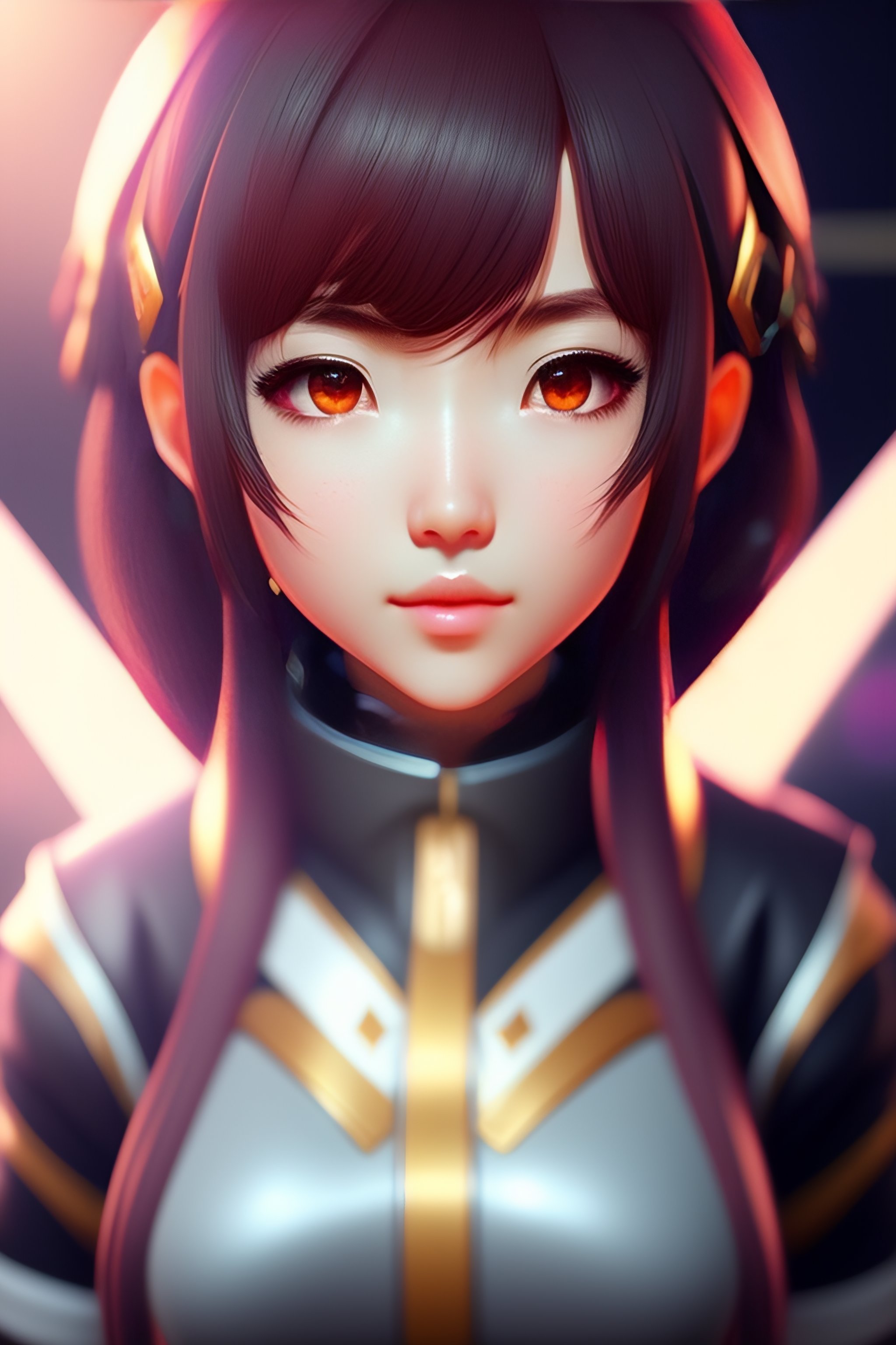 Lexica - Anime of girl, beautiful face, anime, octane render, a head ...
