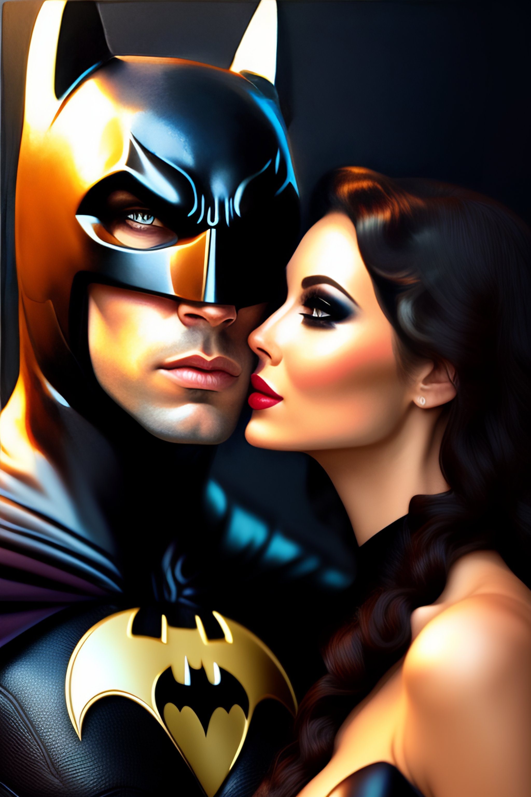 batman and catwoman kiss