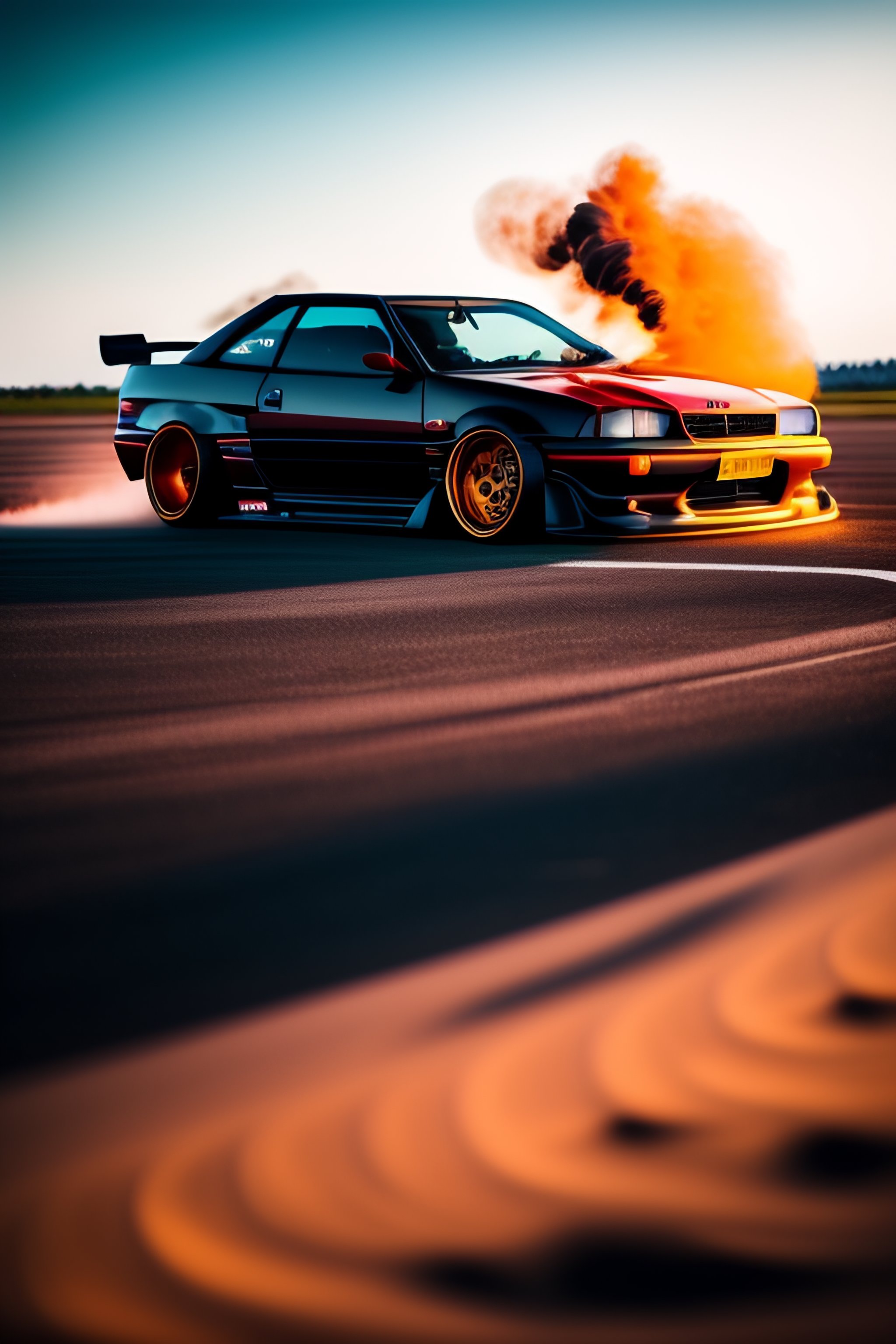 Lexica - R32 drifting with no smoke and it has a outline