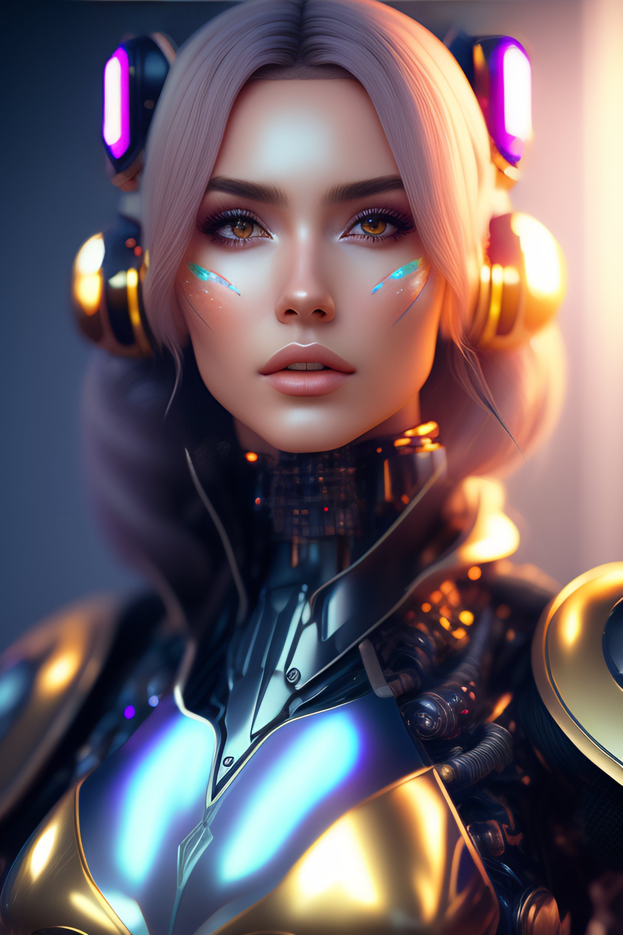 Lexica - Cybergirl, sci-fi, fantasy, 8k, soft light, volumetric ...