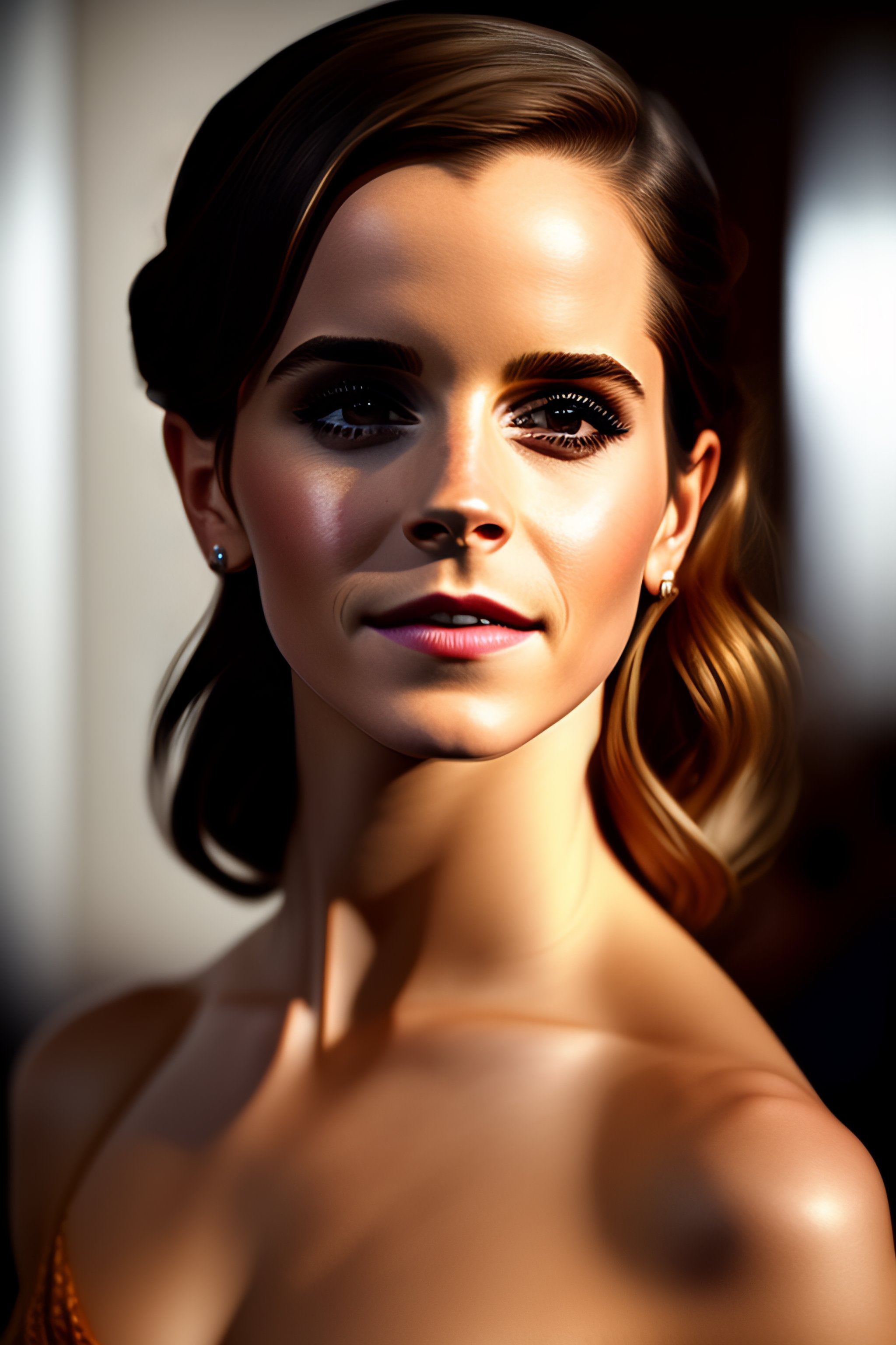 Lexica - Emma Watson at the bathroom, full body, ((masterpiece)), (((best  quality))), ((ultra-detailed)), ((photograph)), facial features, high  qual...